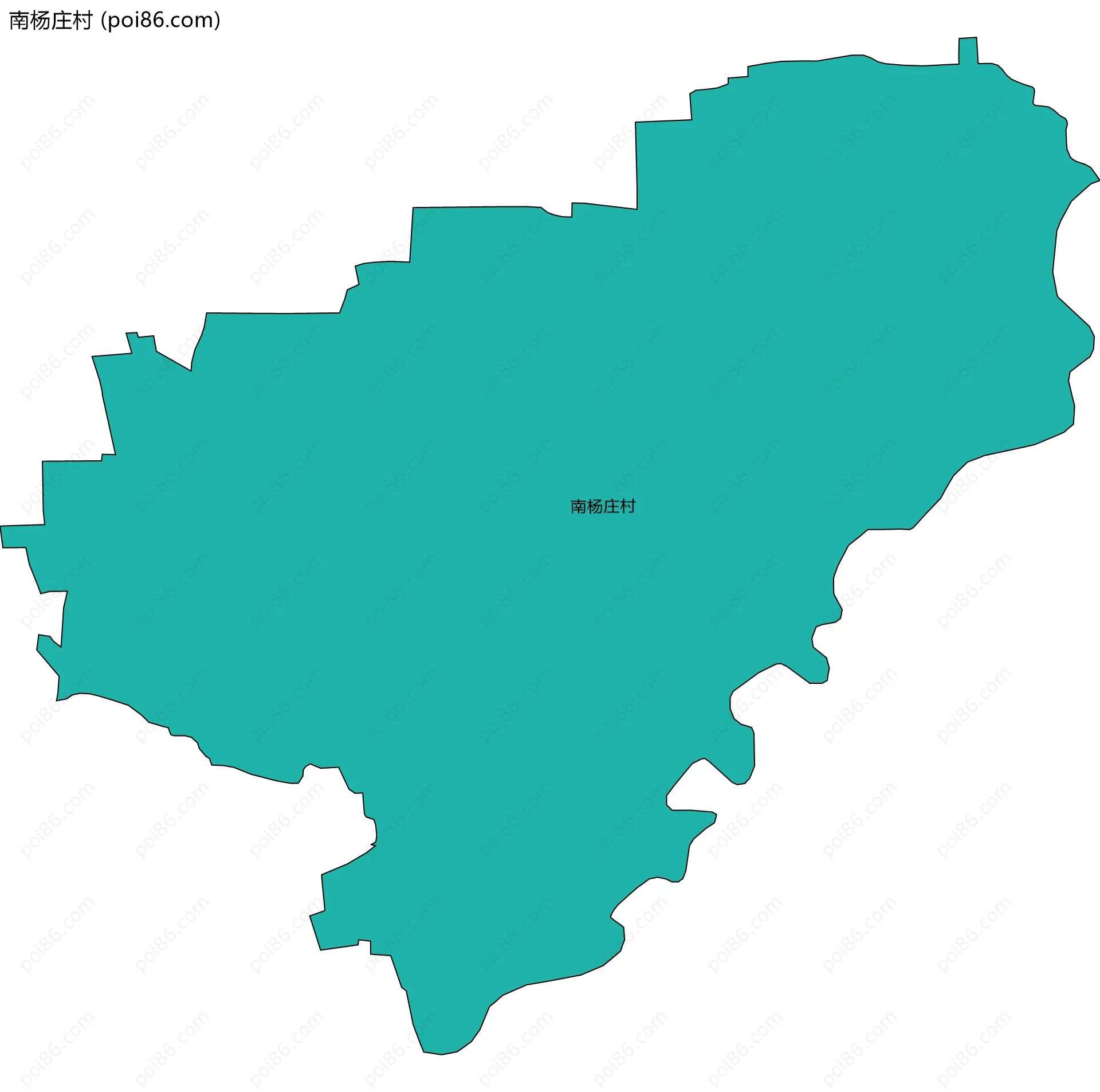 南杨庄村边界地图