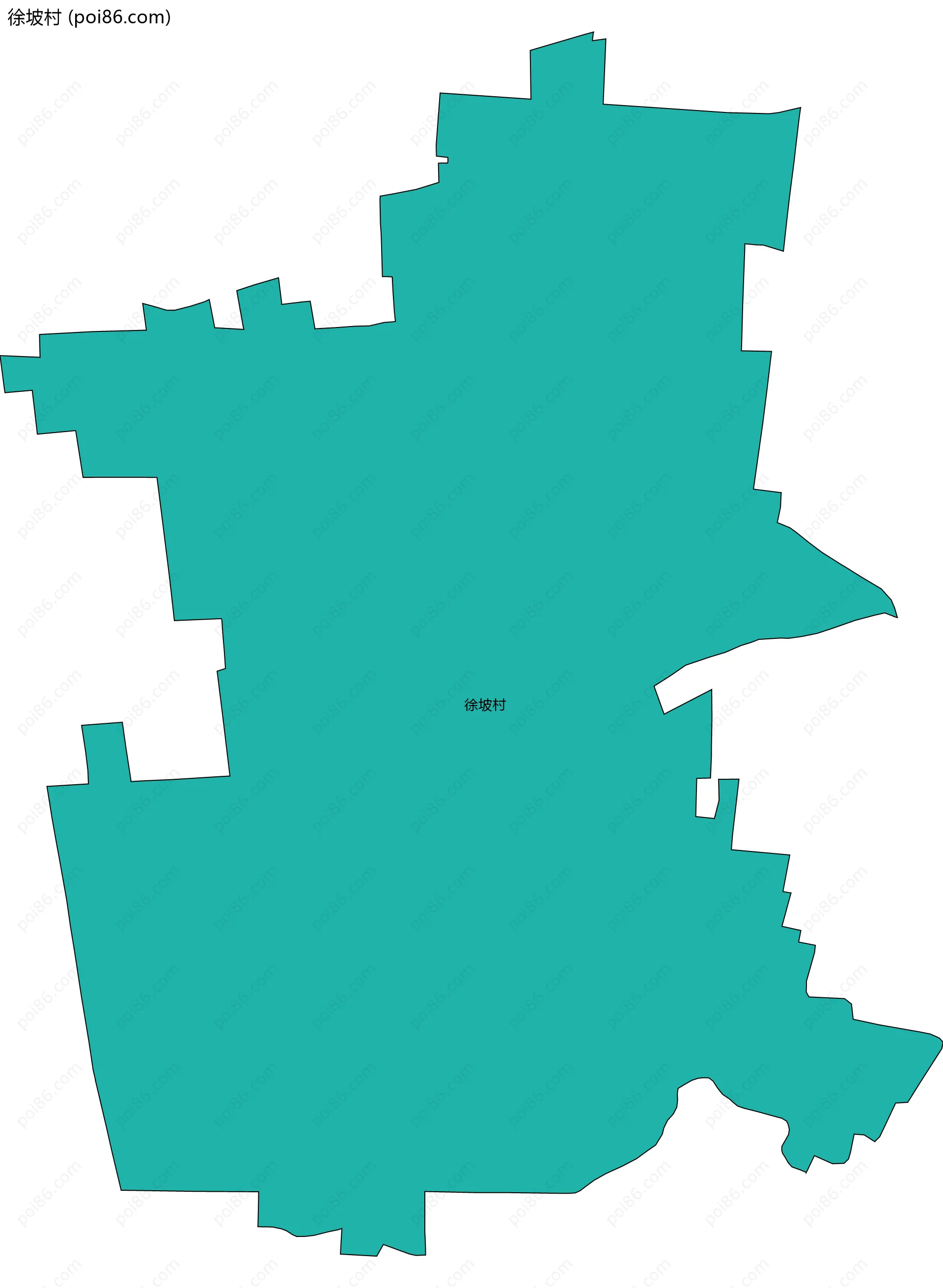 徐坡村边界地图