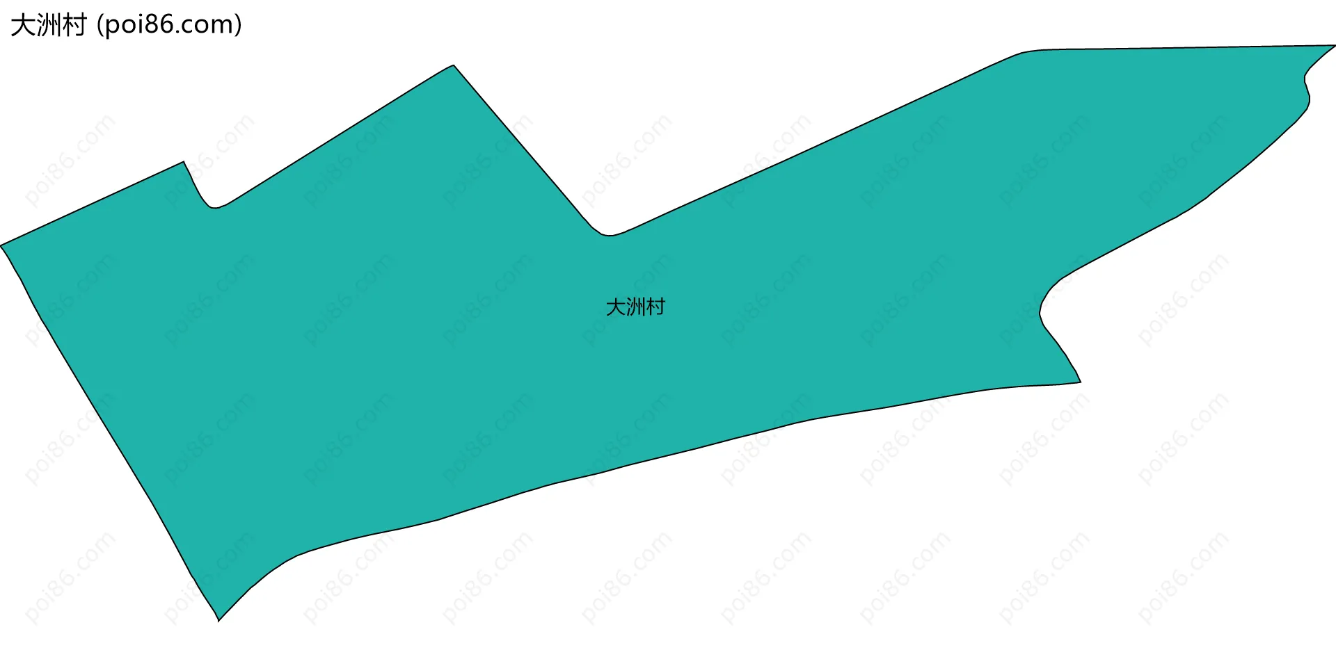 大洲村边界地图