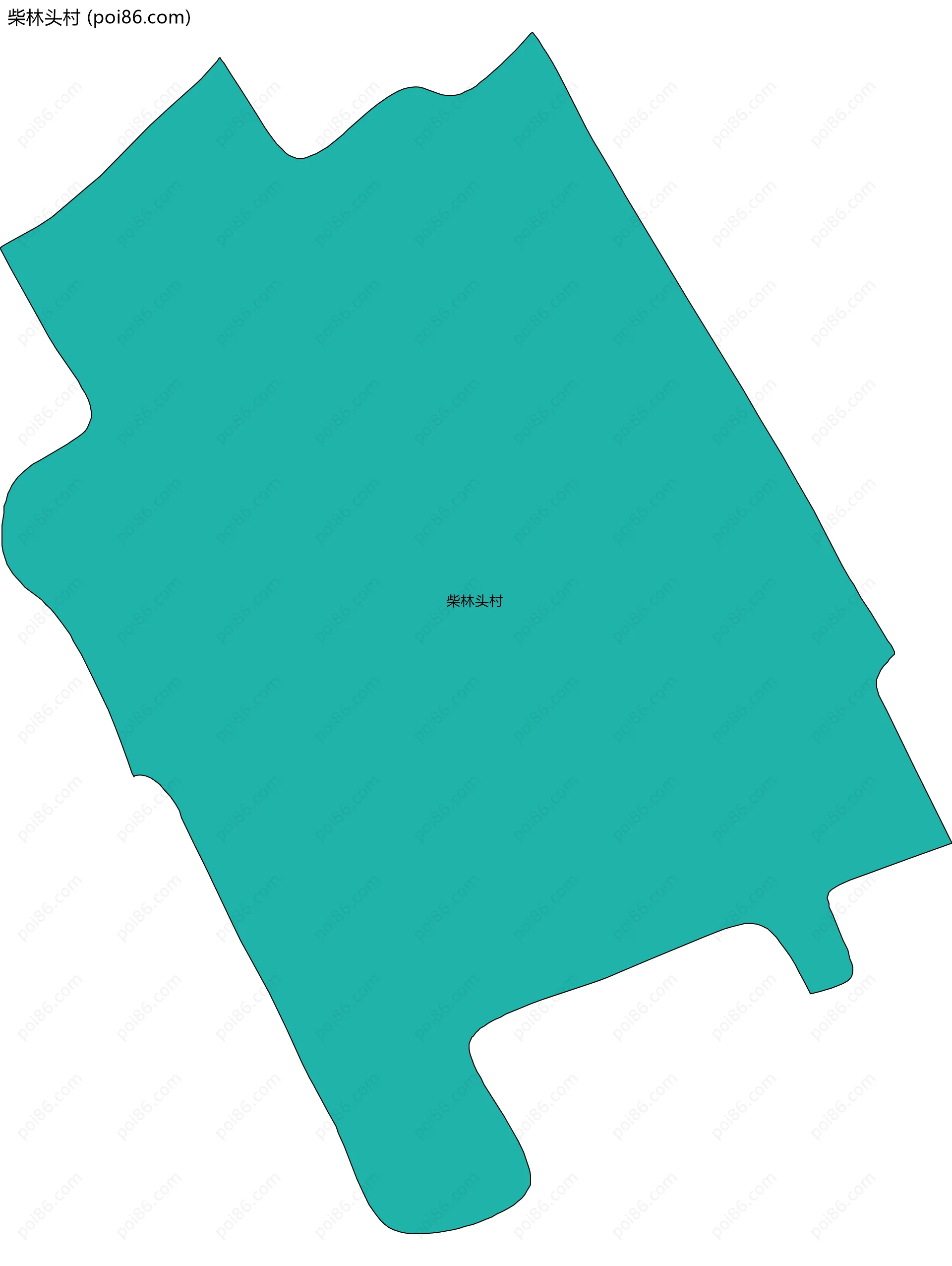 柴林头村边界地图