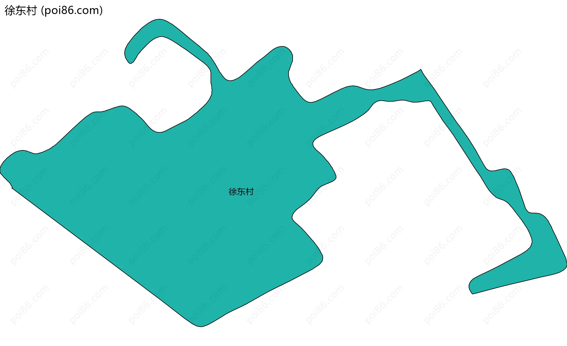 徐东村边界地图