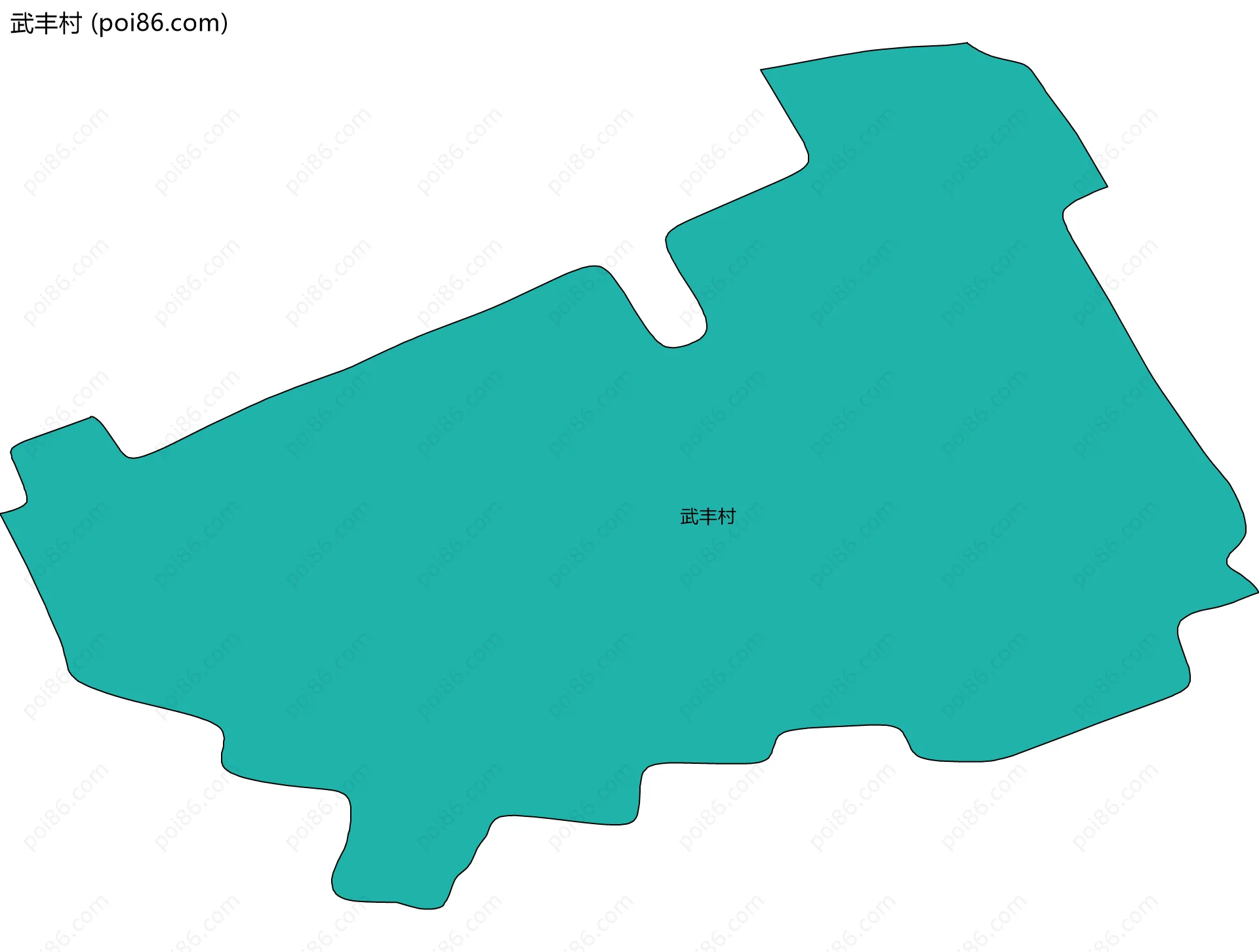 武丰村边界地图