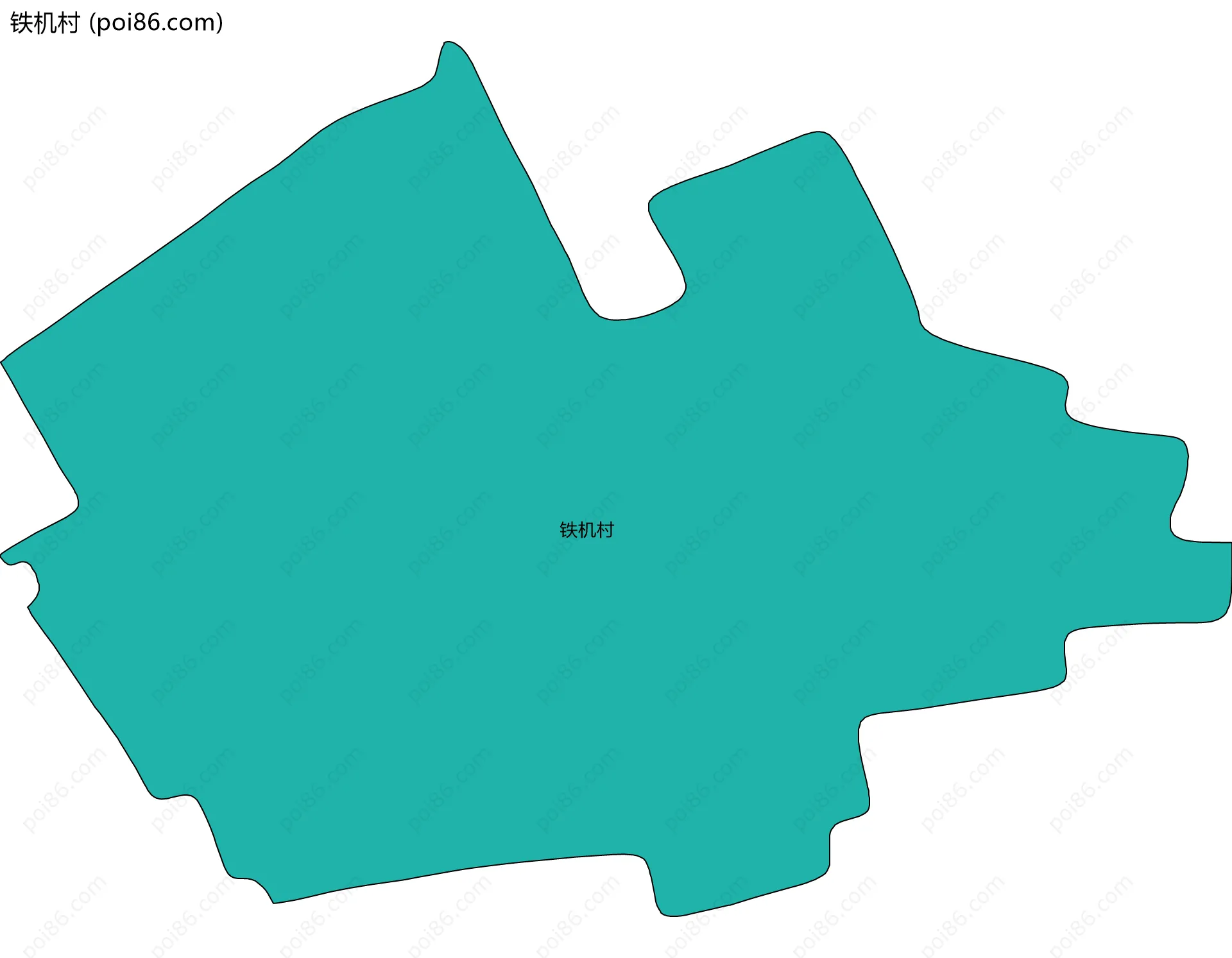 铁机村边界地图