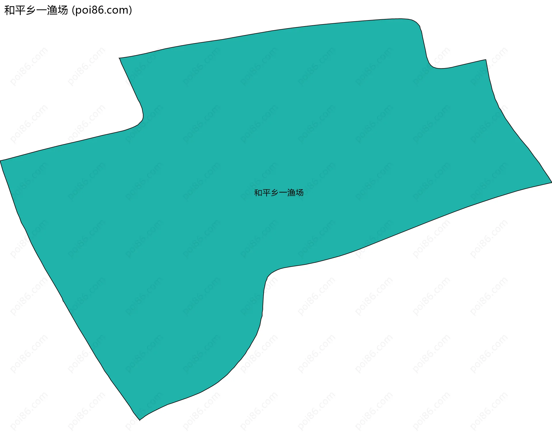 和平乡一渔场边界地图
