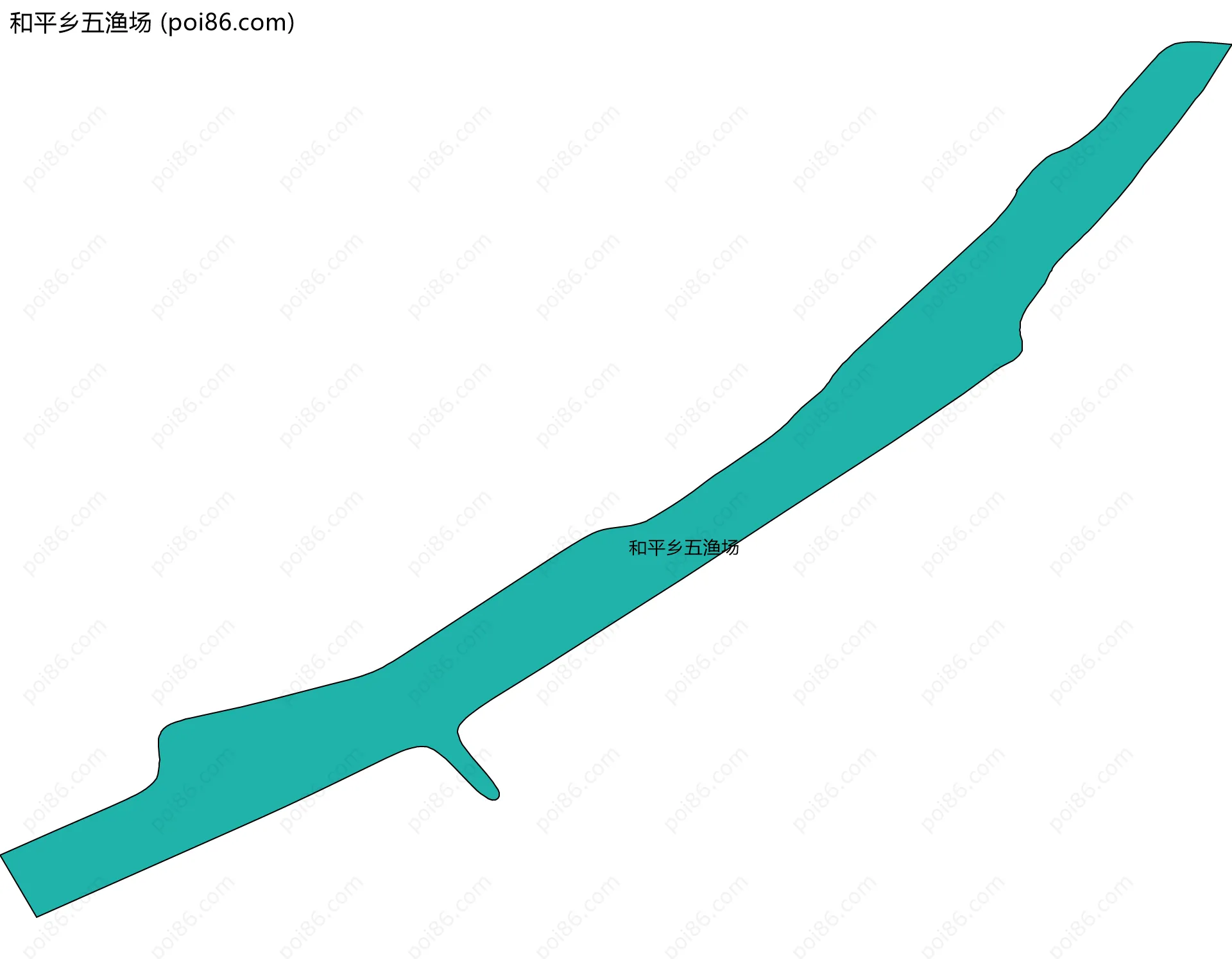 和平乡五渔场边界地图