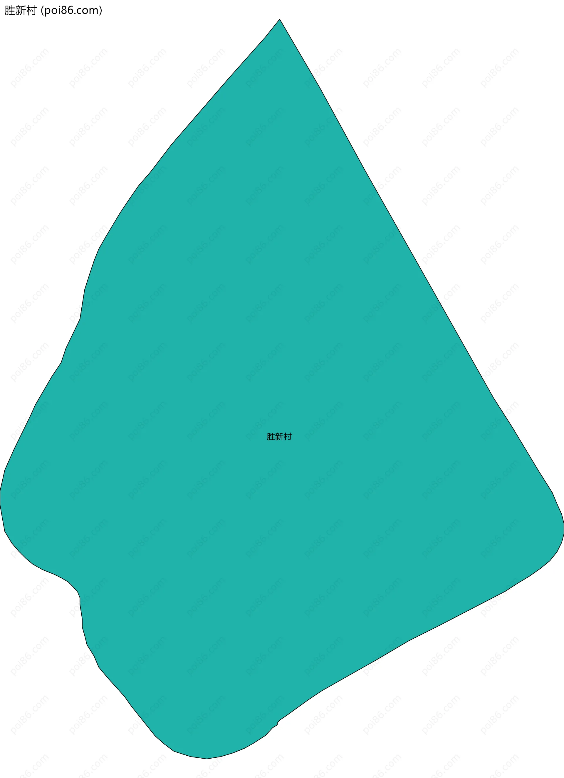 胜新村边界地图