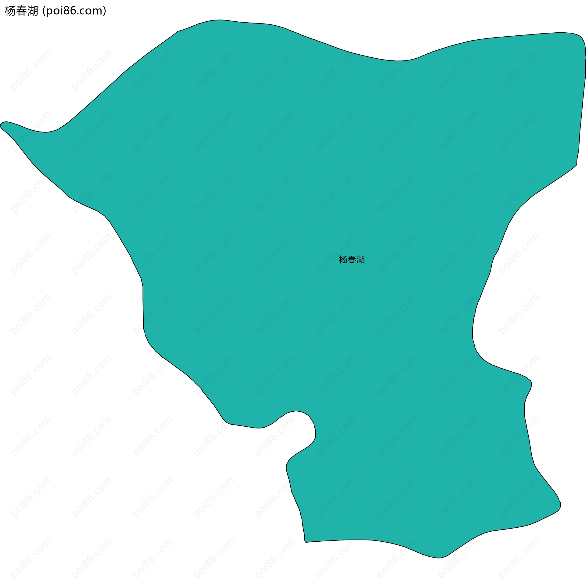 杨春湖边界地图