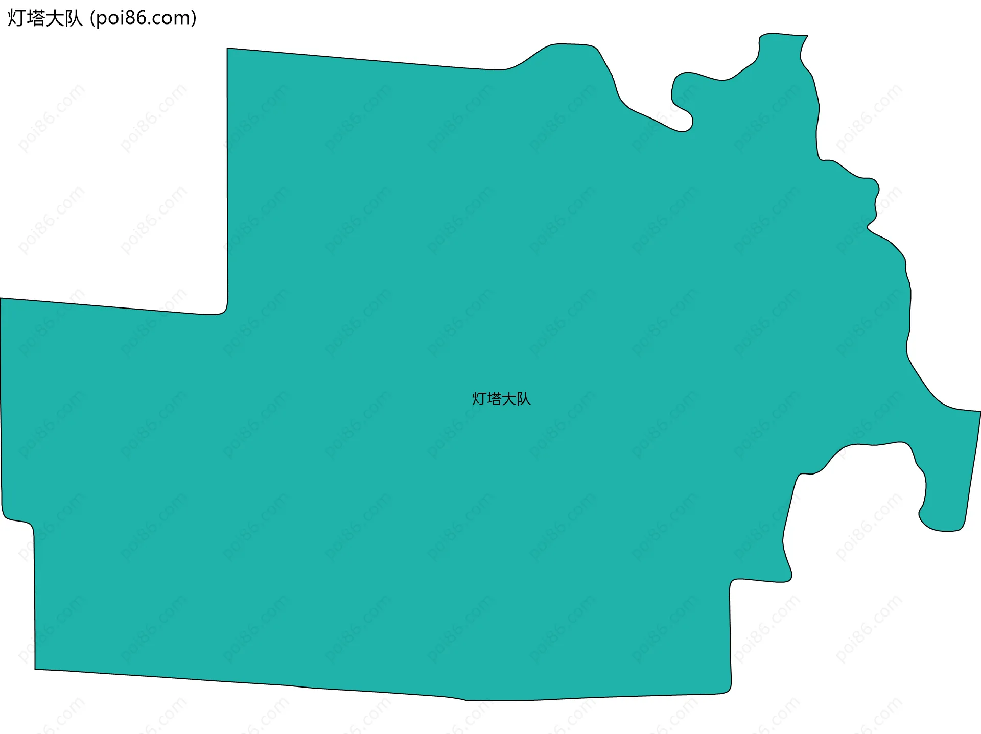 灯塔大队边界地图