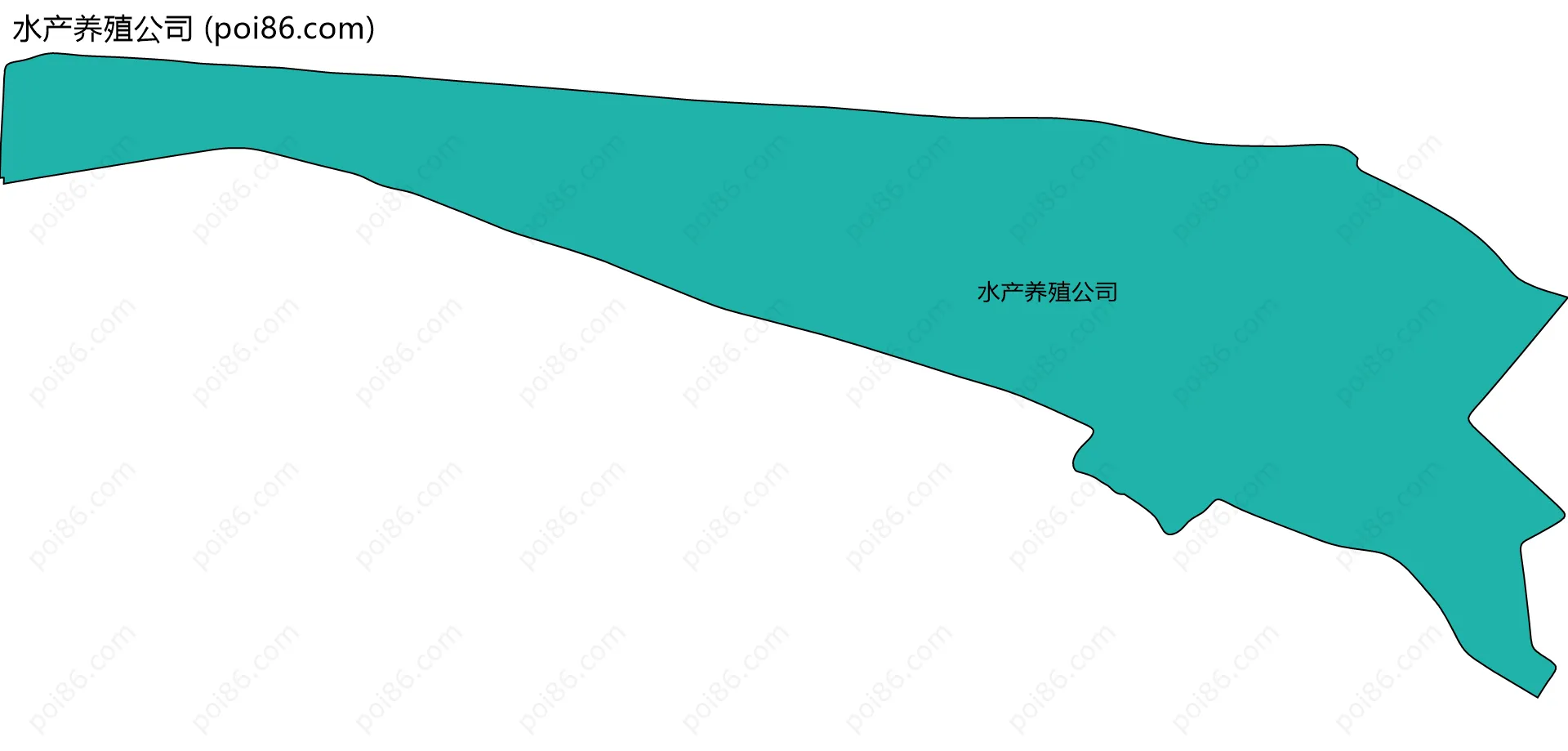 水产养殖公司边界地图