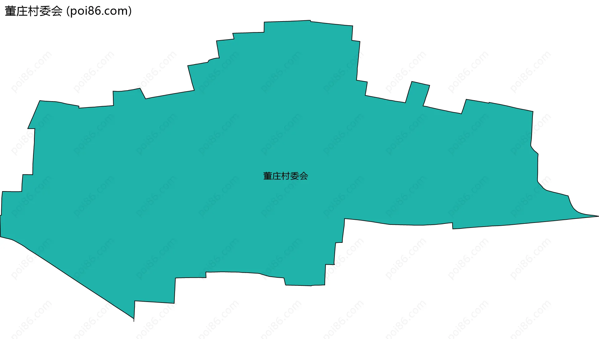 董庄村委会边界地图