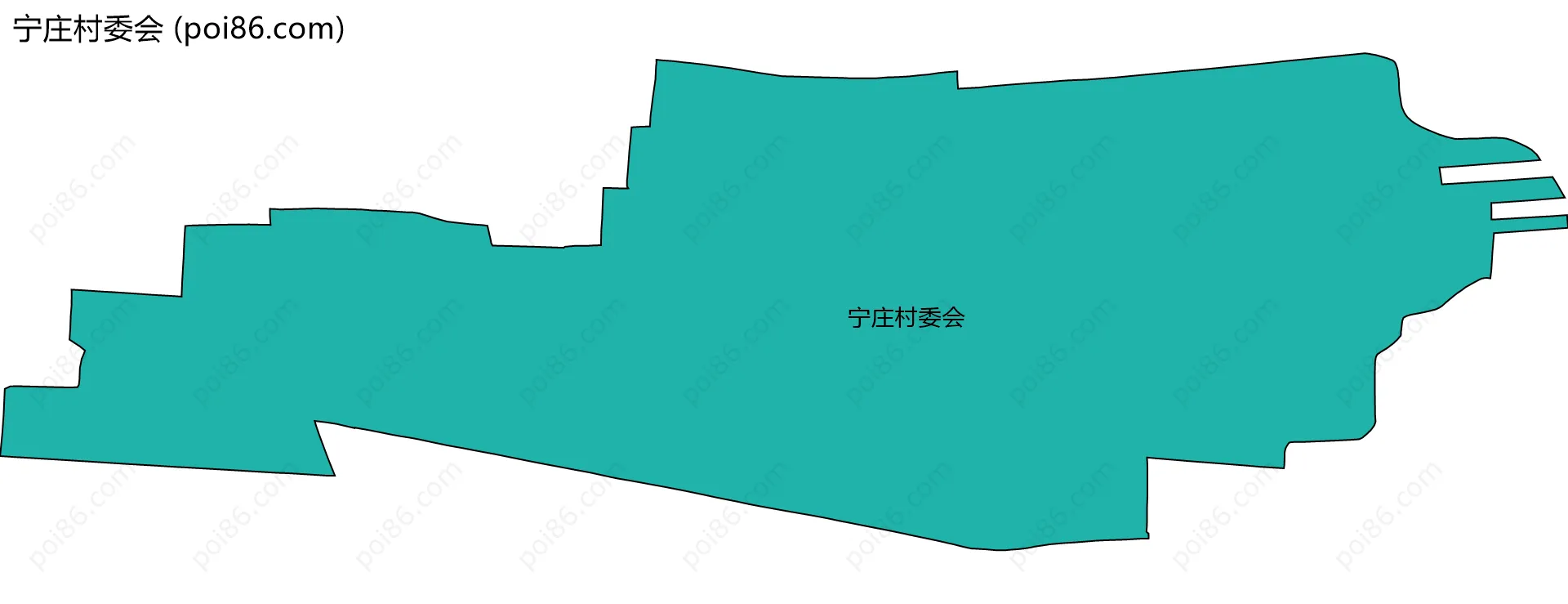 宁庄村委会边界地图