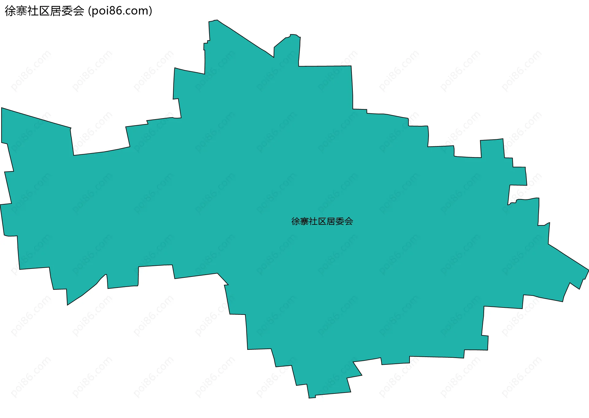 徐寨社区居委会边界地图