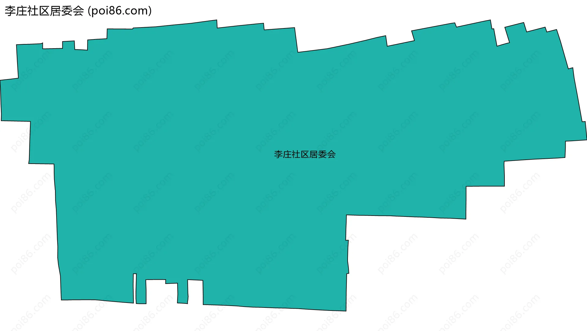 李庄社区居委会边界地图