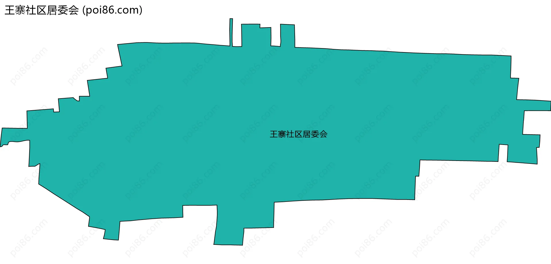 王寨社区居委会边界地图