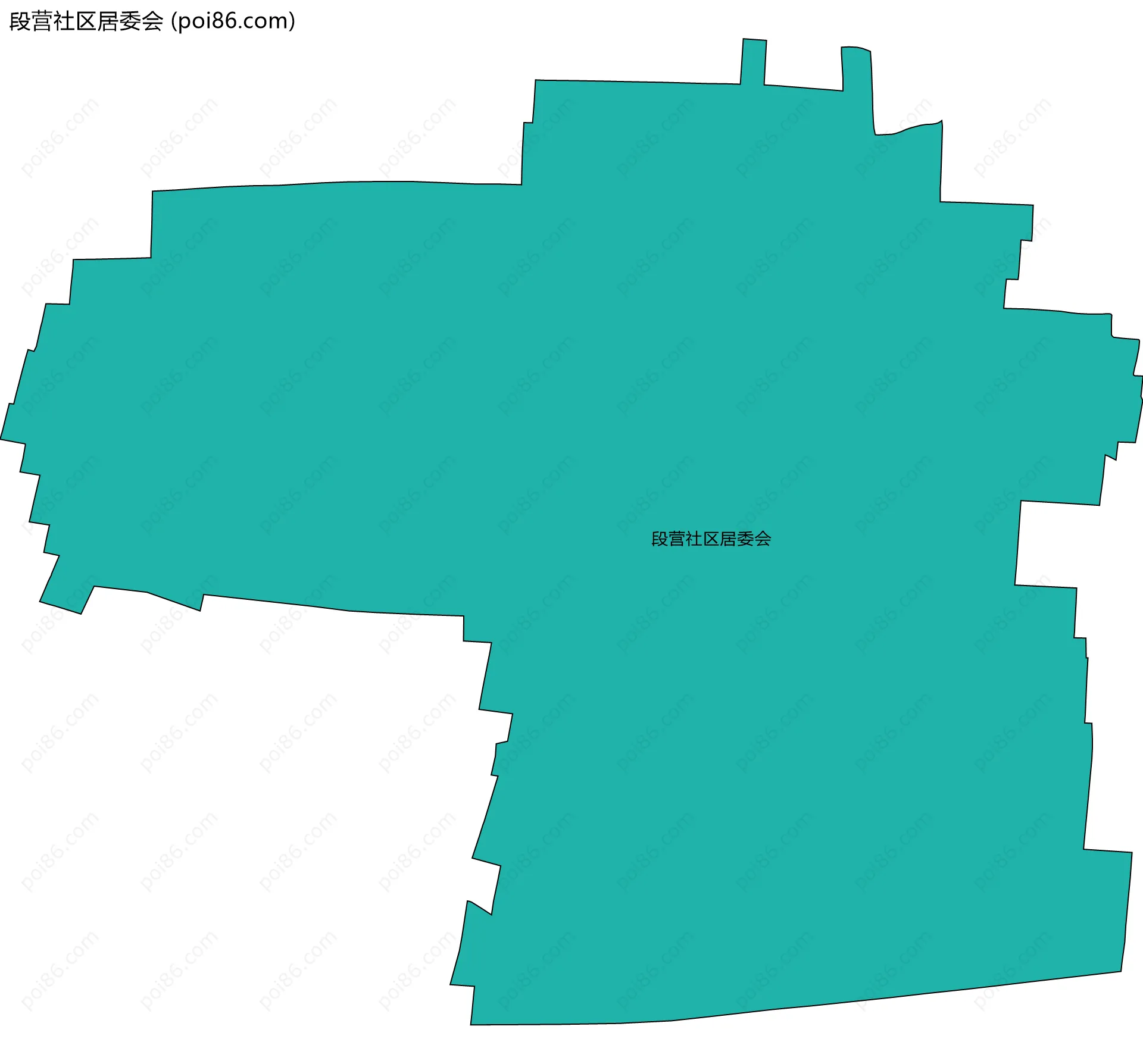 段营社区居委会边界地图