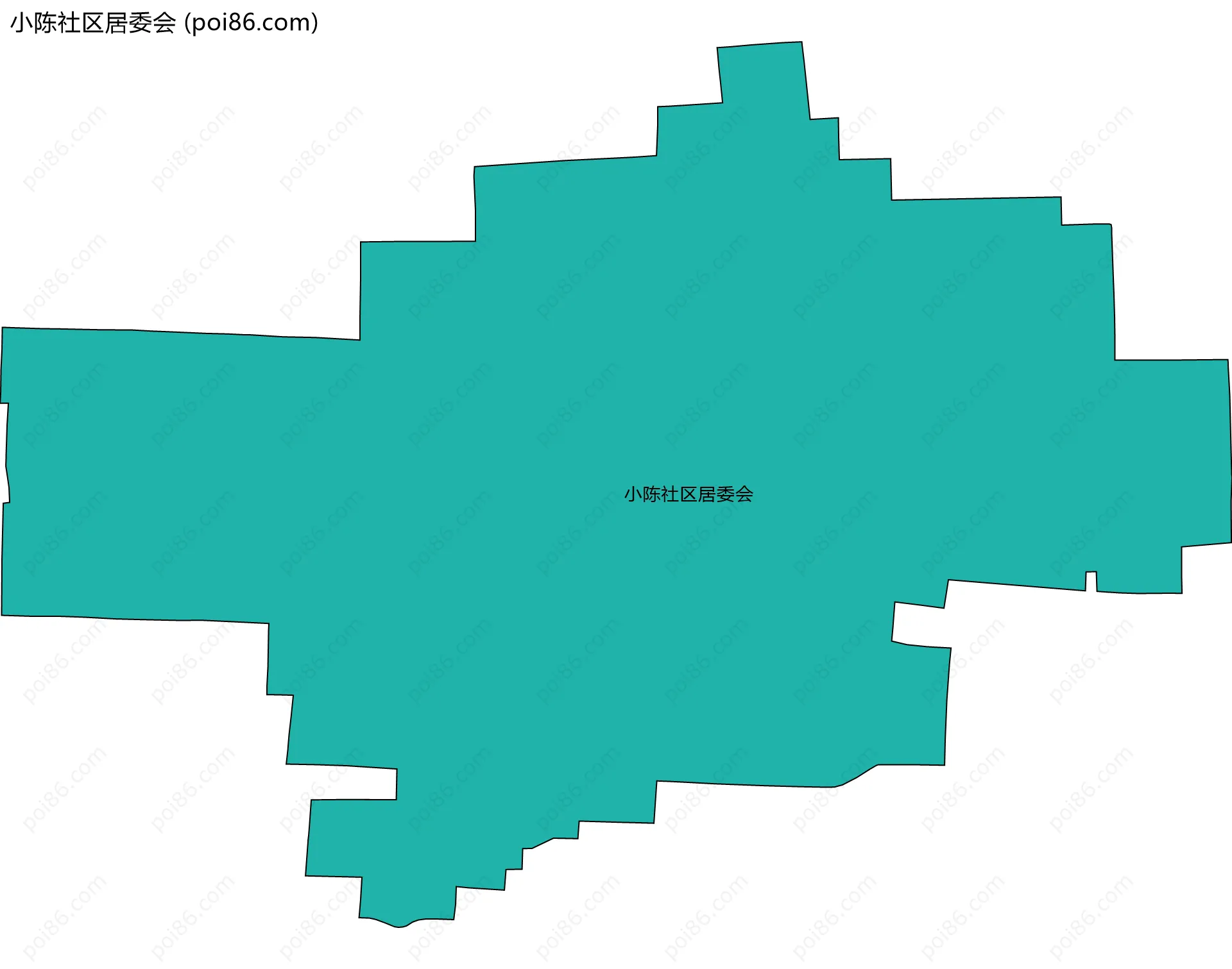 小陈社区居委会边界地图