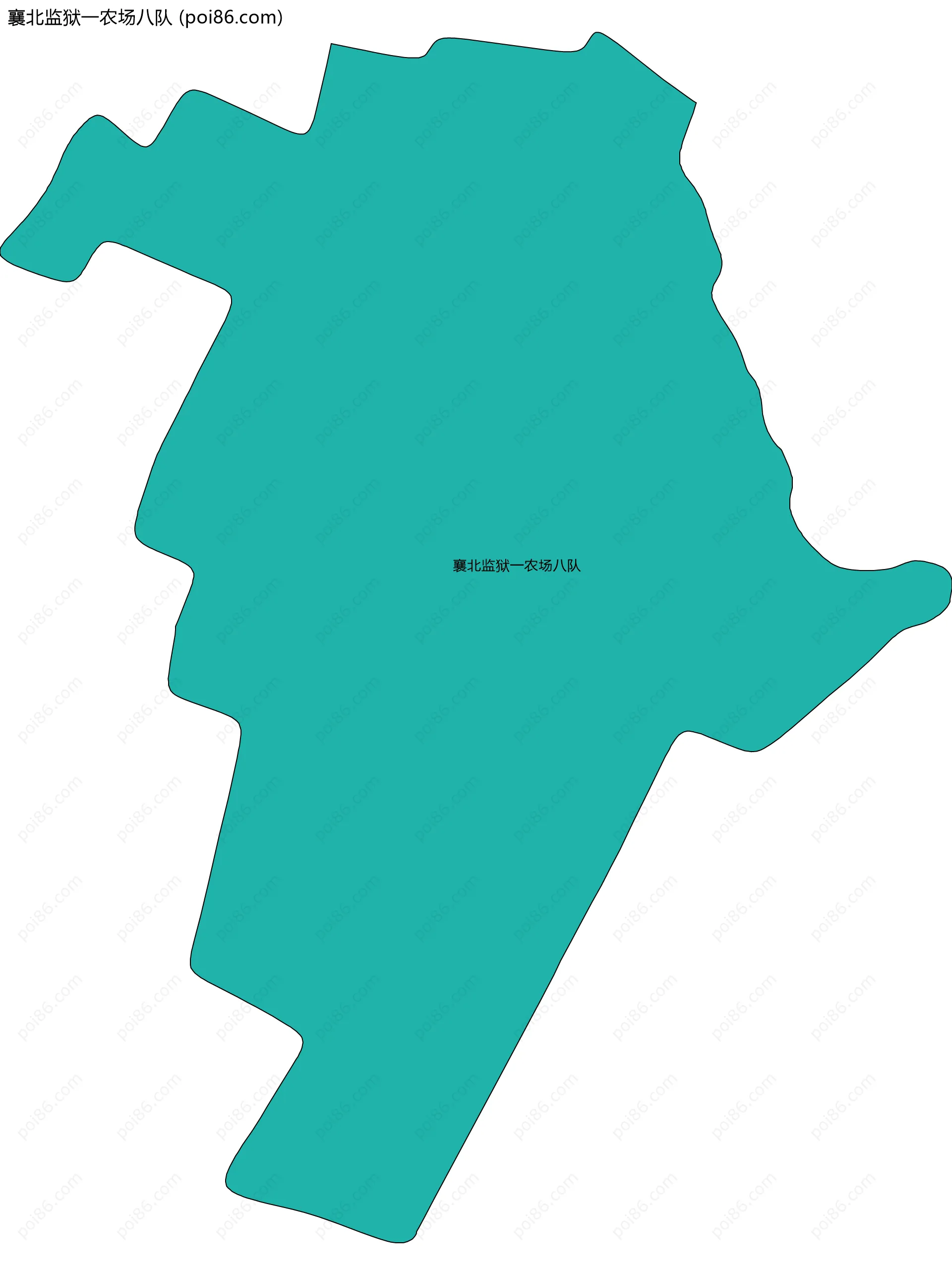 襄北监狱一农场八队边界地图