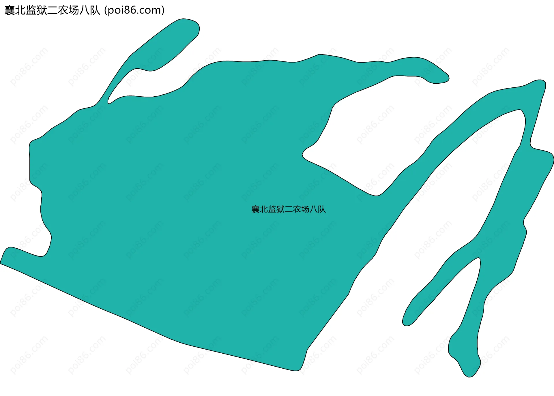 襄北监狱二农场八队边界地图