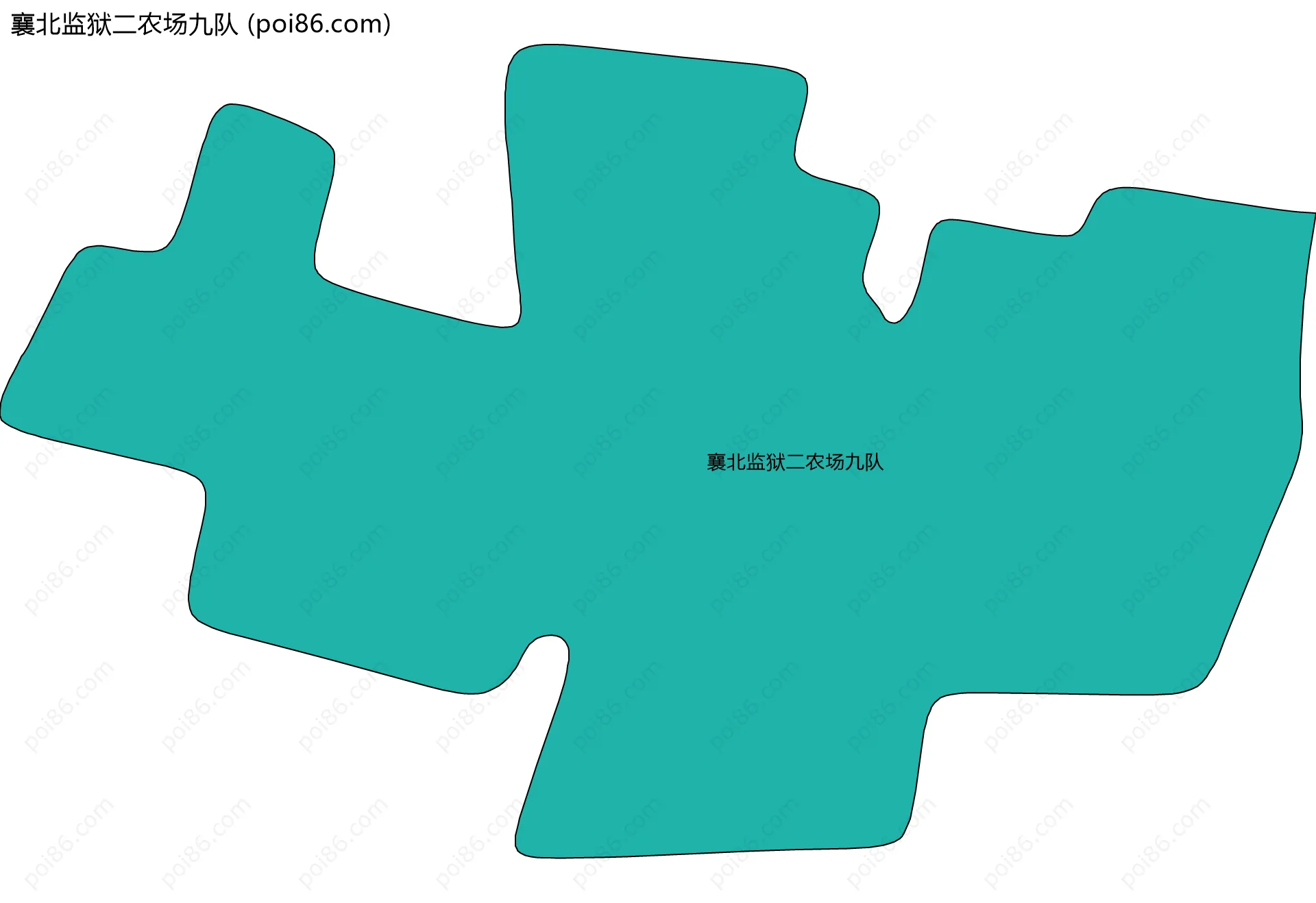 襄北监狱二农场九队边界地图