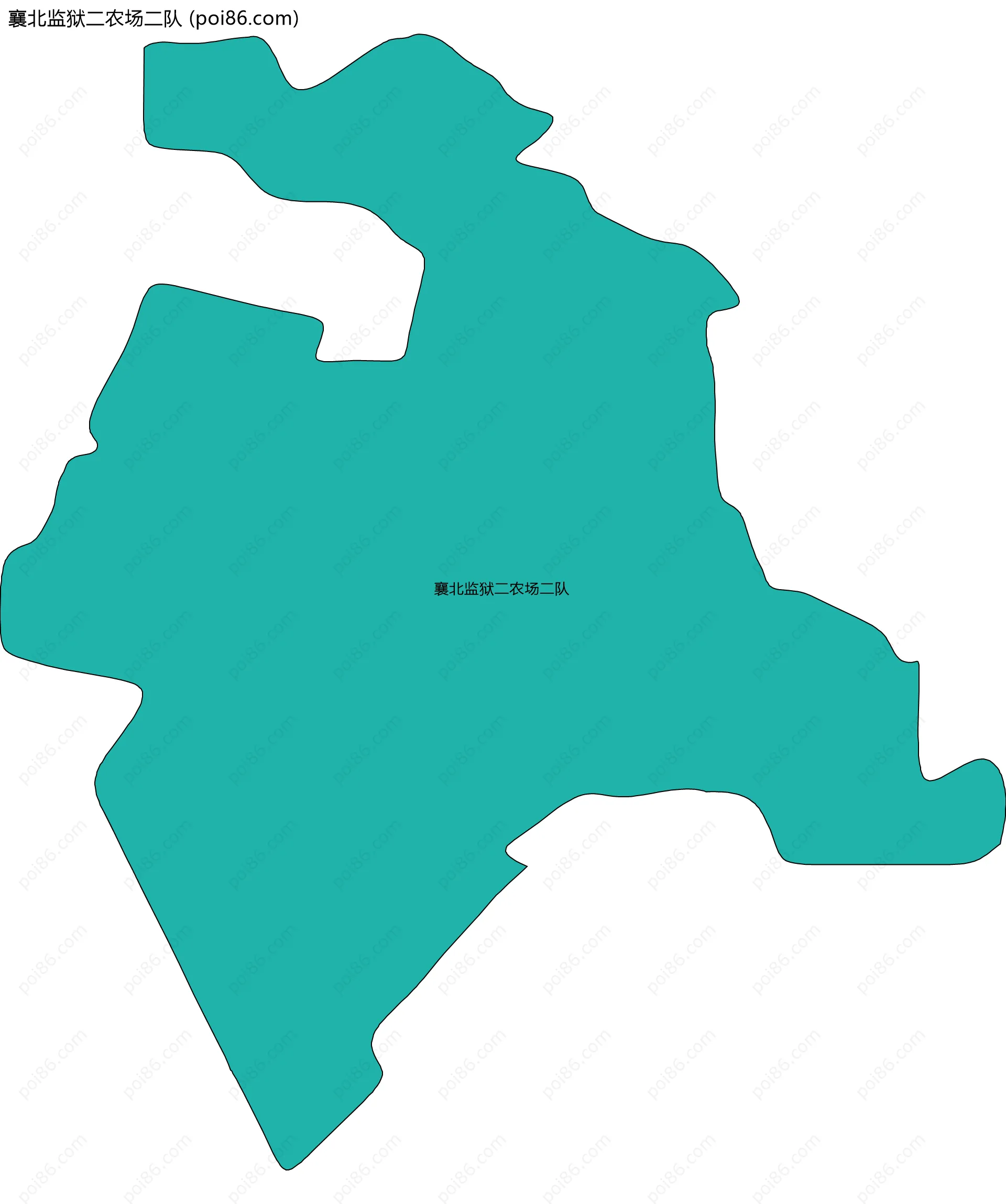 襄北监狱二农场二队边界地图