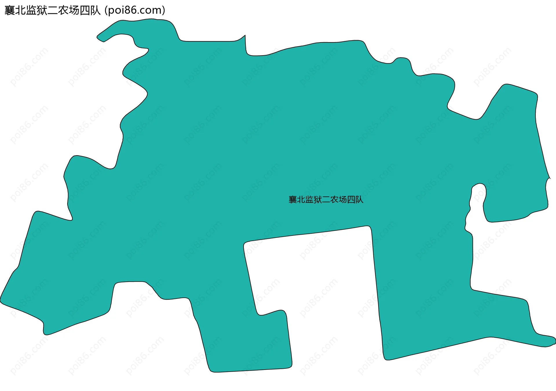 襄北监狱二农场四队边界地图