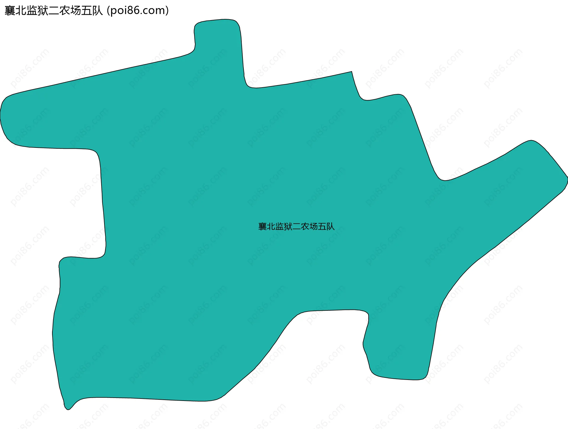 襄北监狱二农场五队边界地图