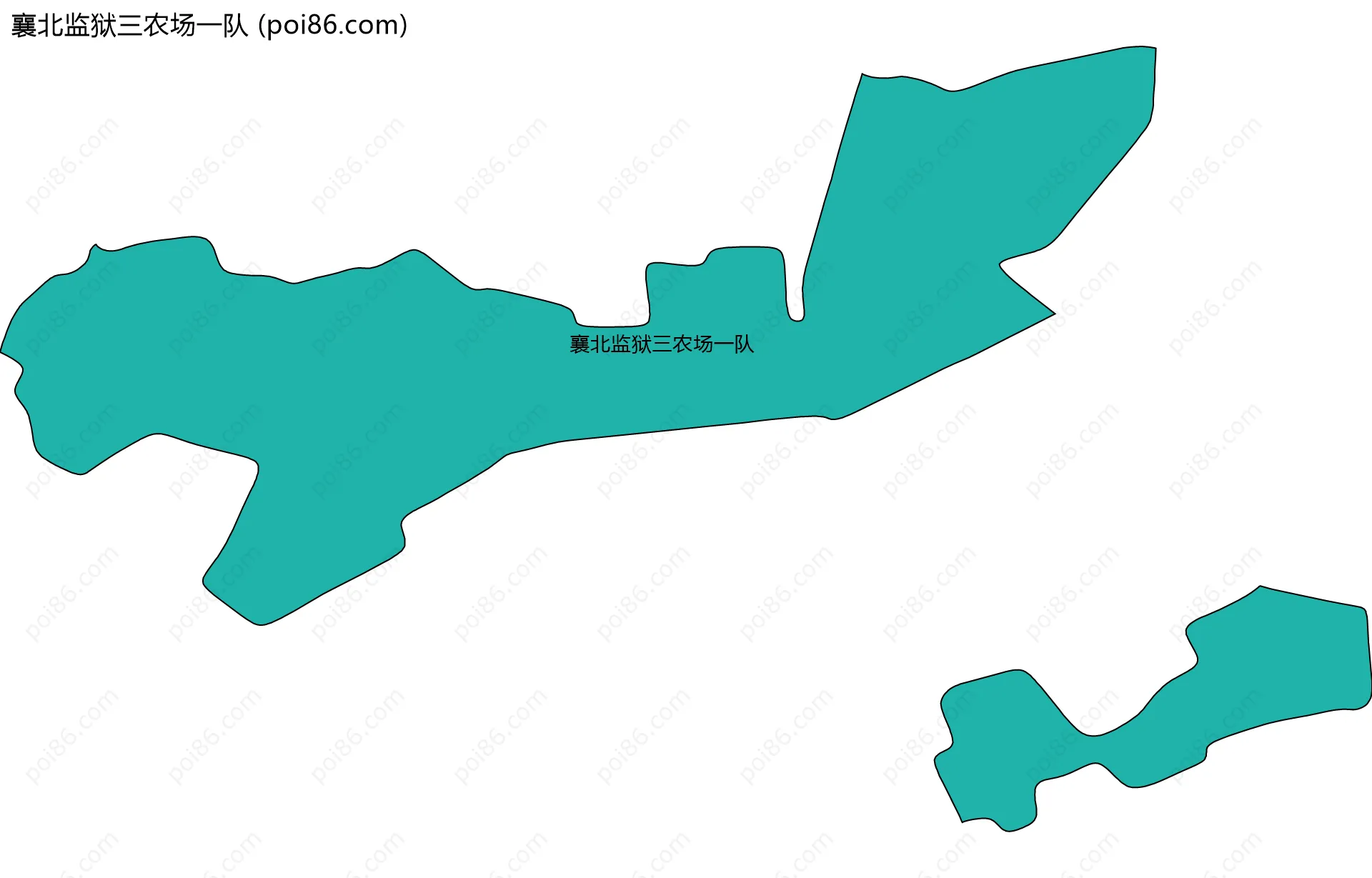 襄北监狱三农场一队边界地图