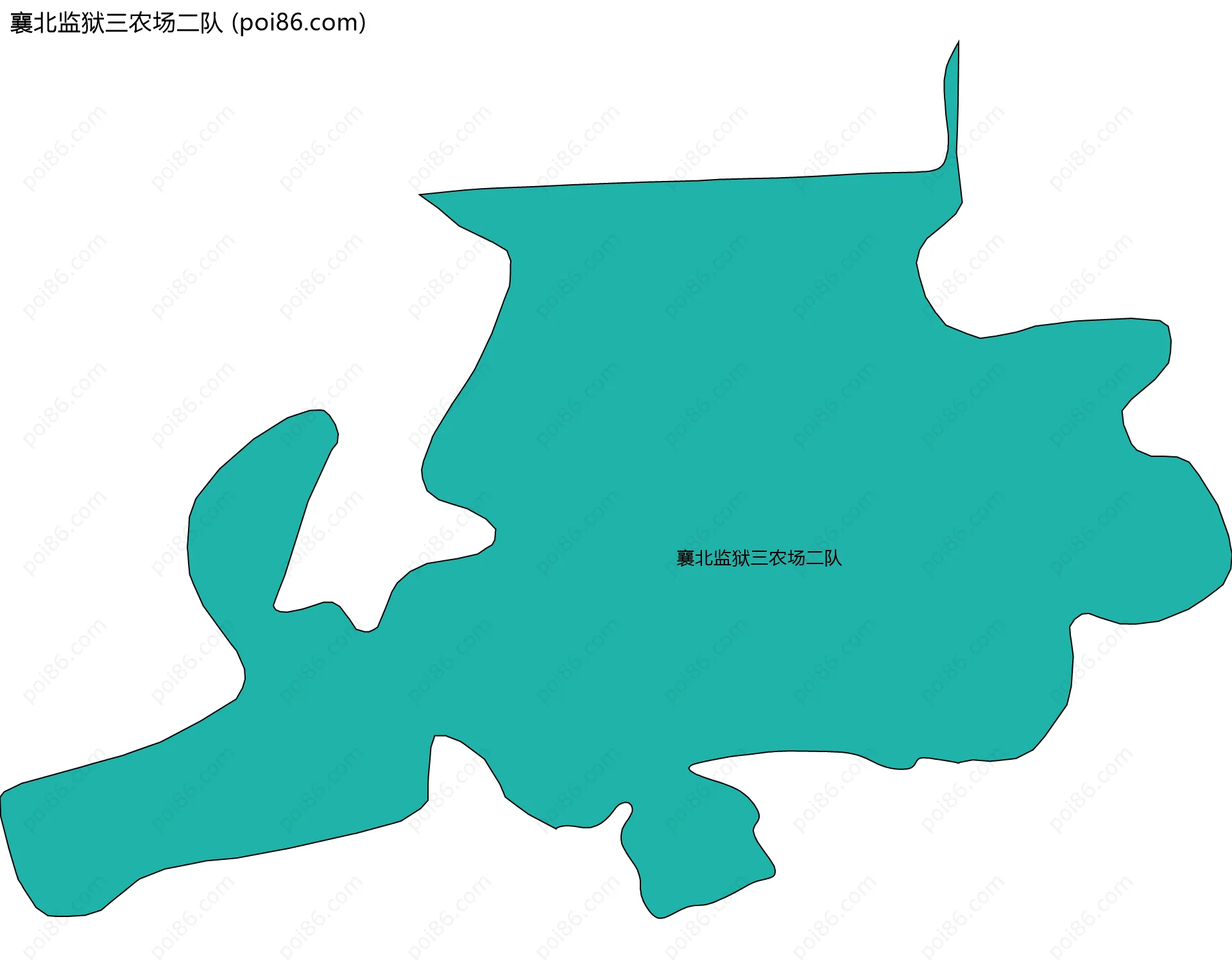 襄北监狱三农场二队边界地图