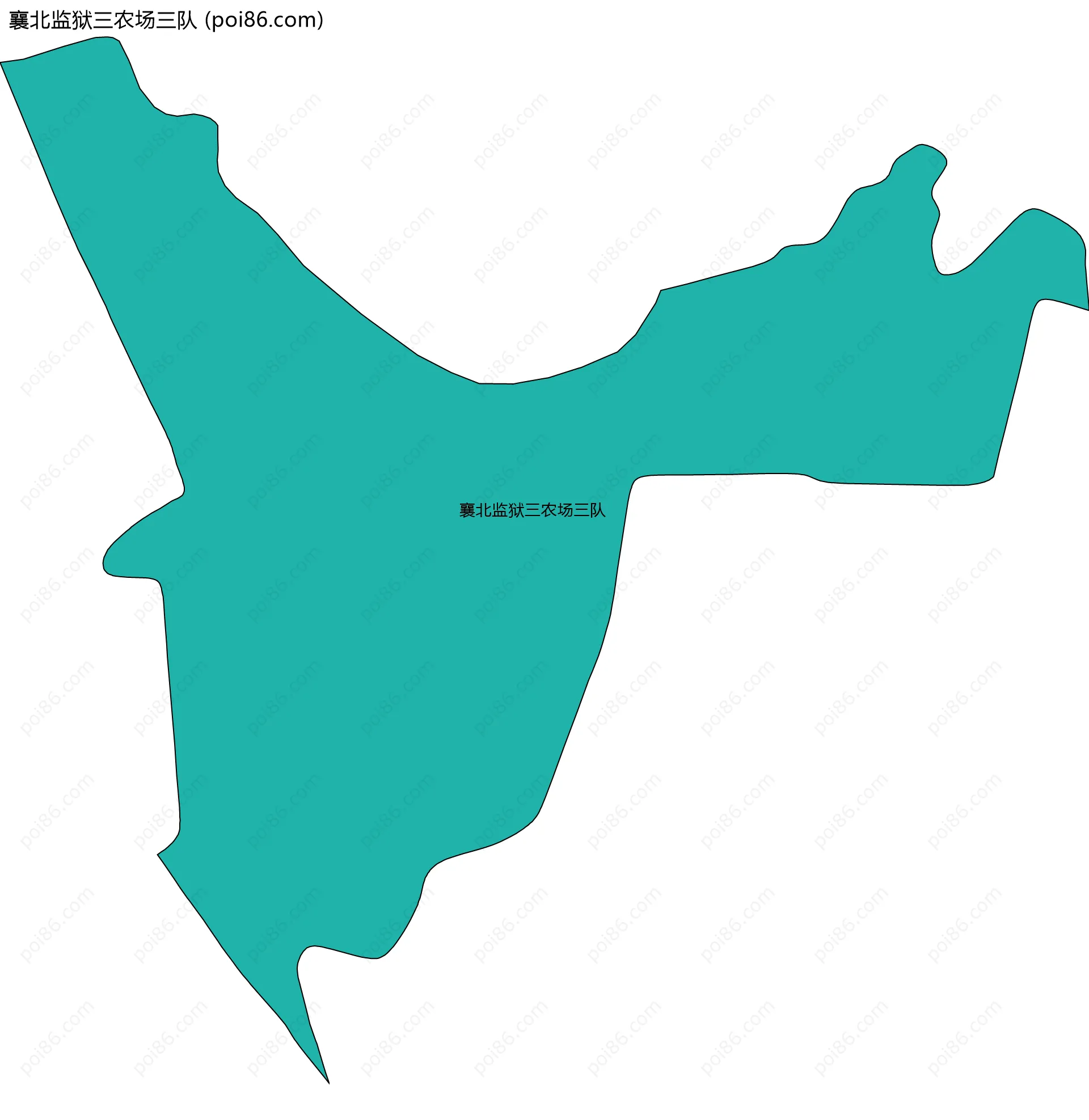 襄北监狱三农场三队边界地图