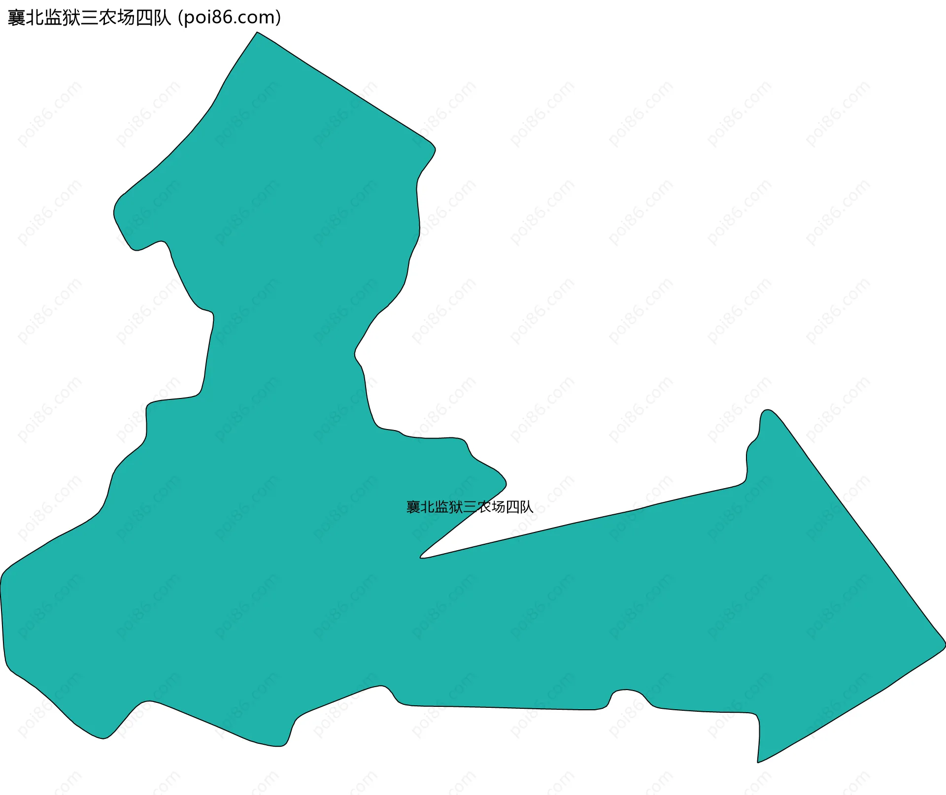 襄北监狱三农场四队边界地图