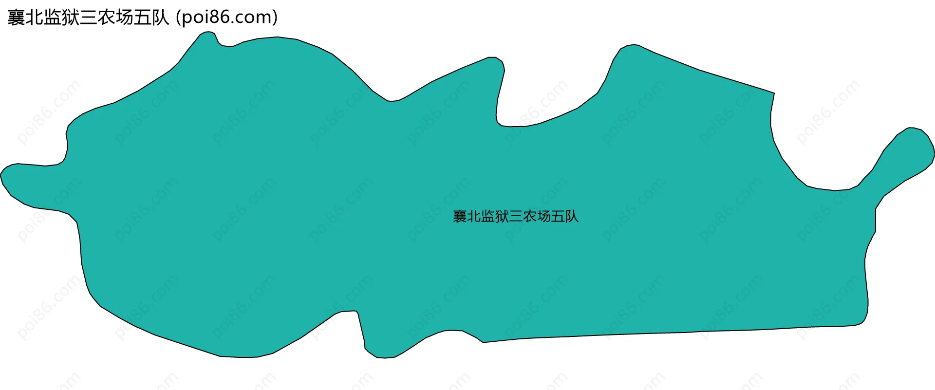 襄北监狱三农场五队边界地图