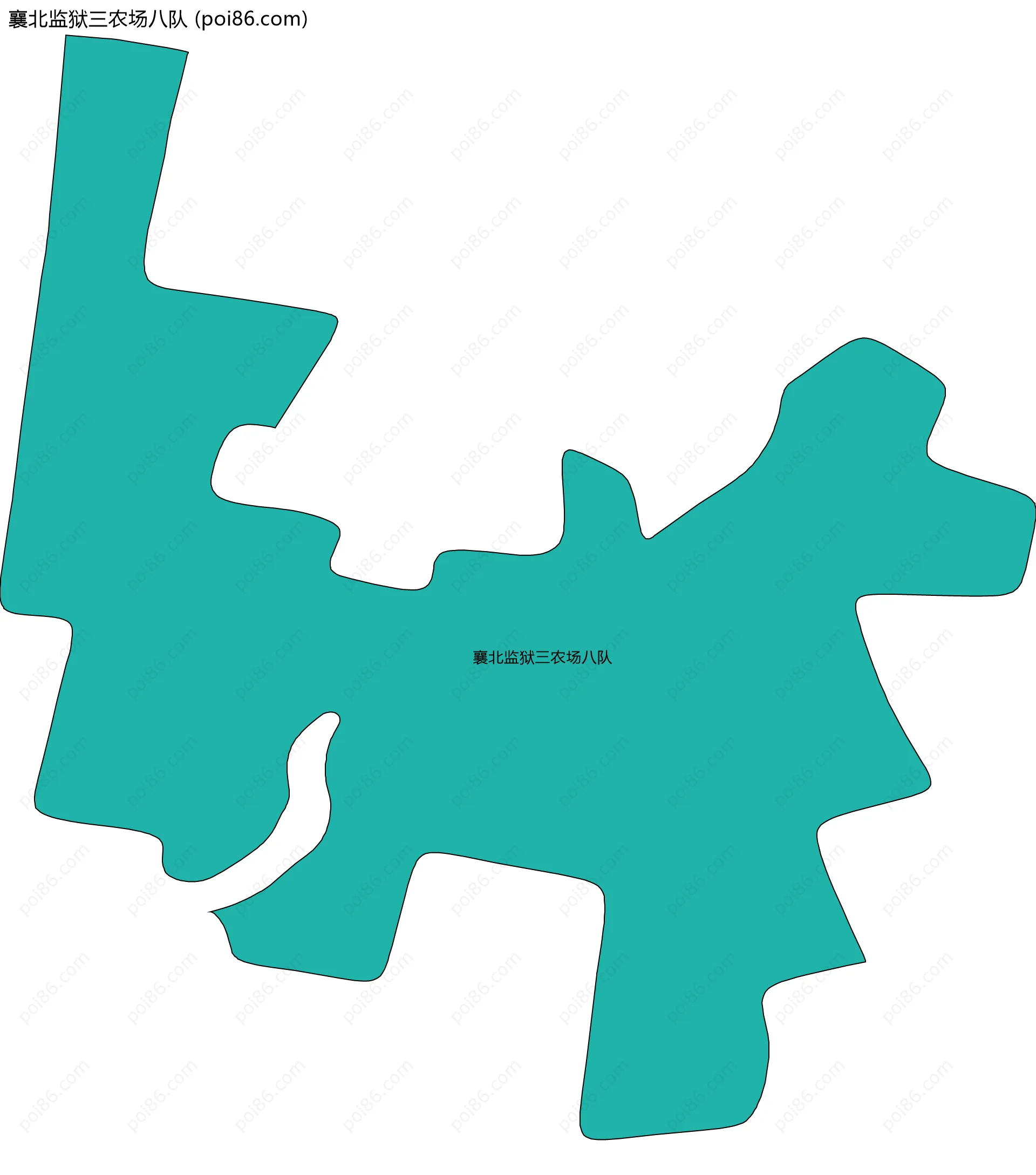 襄北监狱三农场八队边界地图