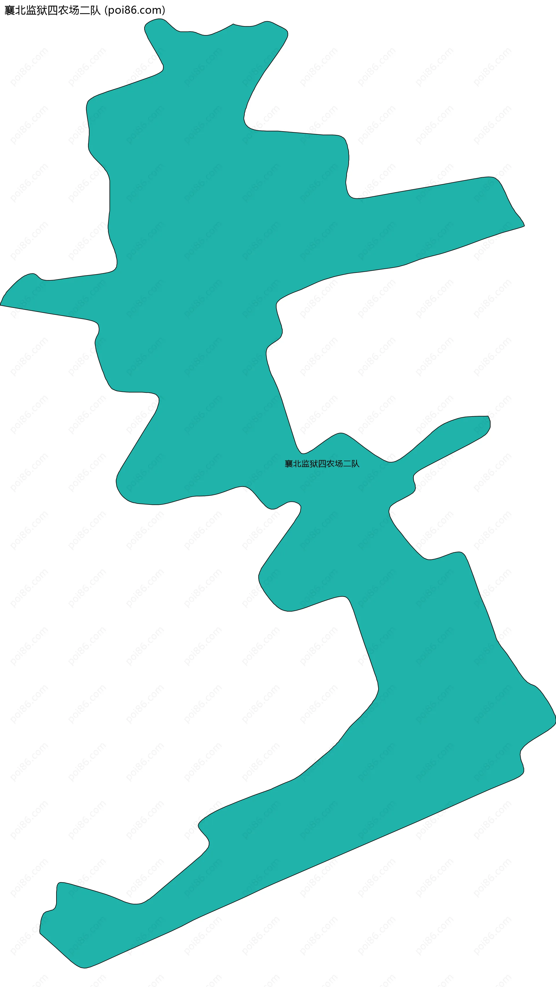 襄北监狱四农场二队边界地图