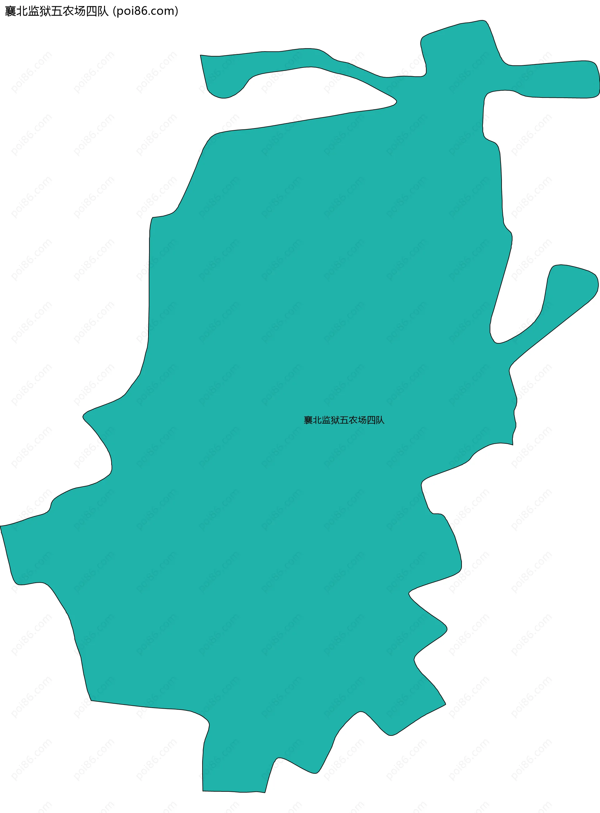 襄北监狱五农场四队边界地图