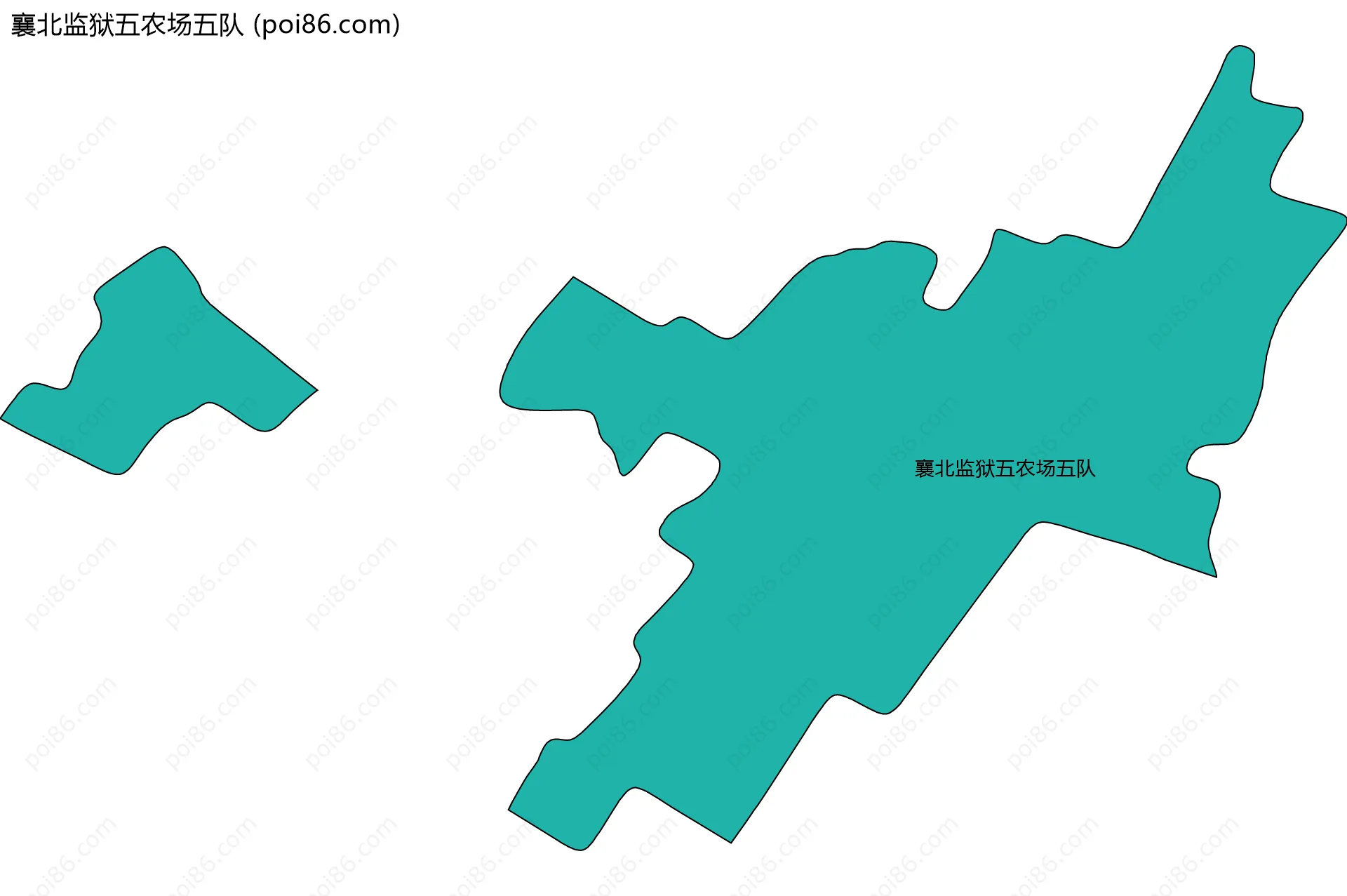 襄北监狱五农场五队边界地图