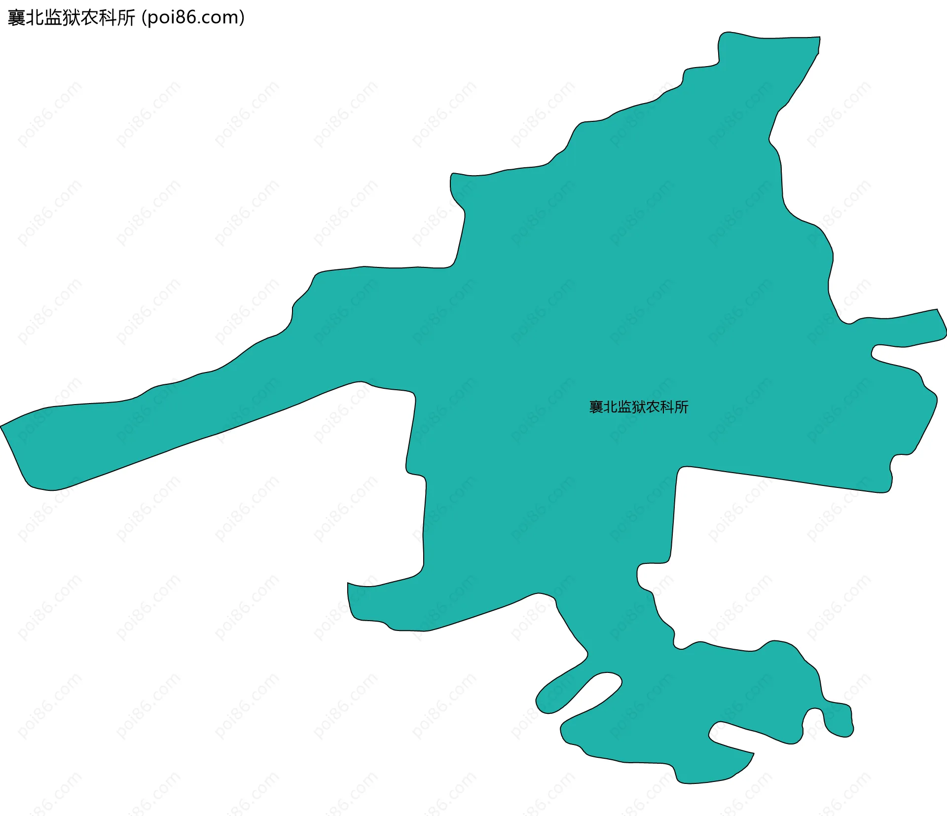 襄北监狱农科所边界地图