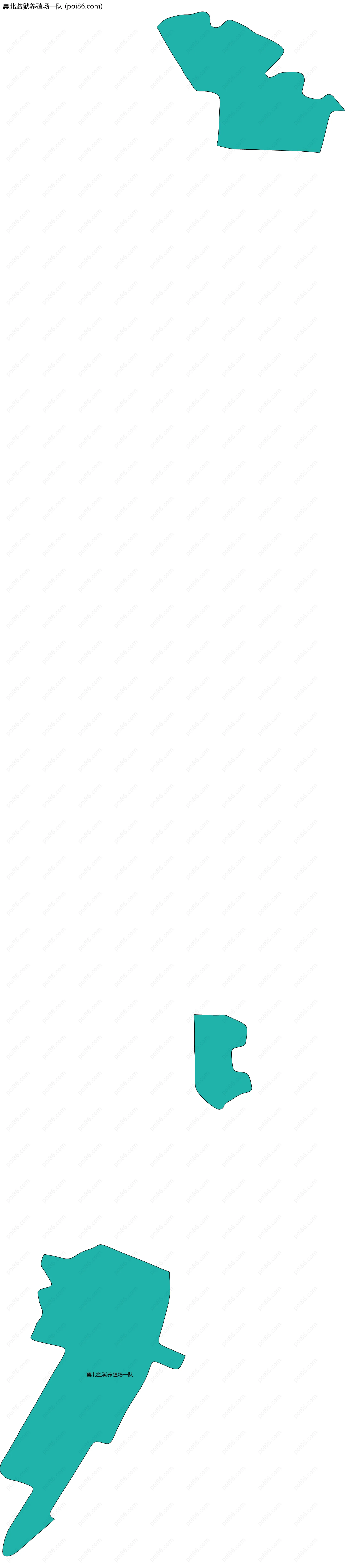 襄北监狱养殖场一队边界地图
