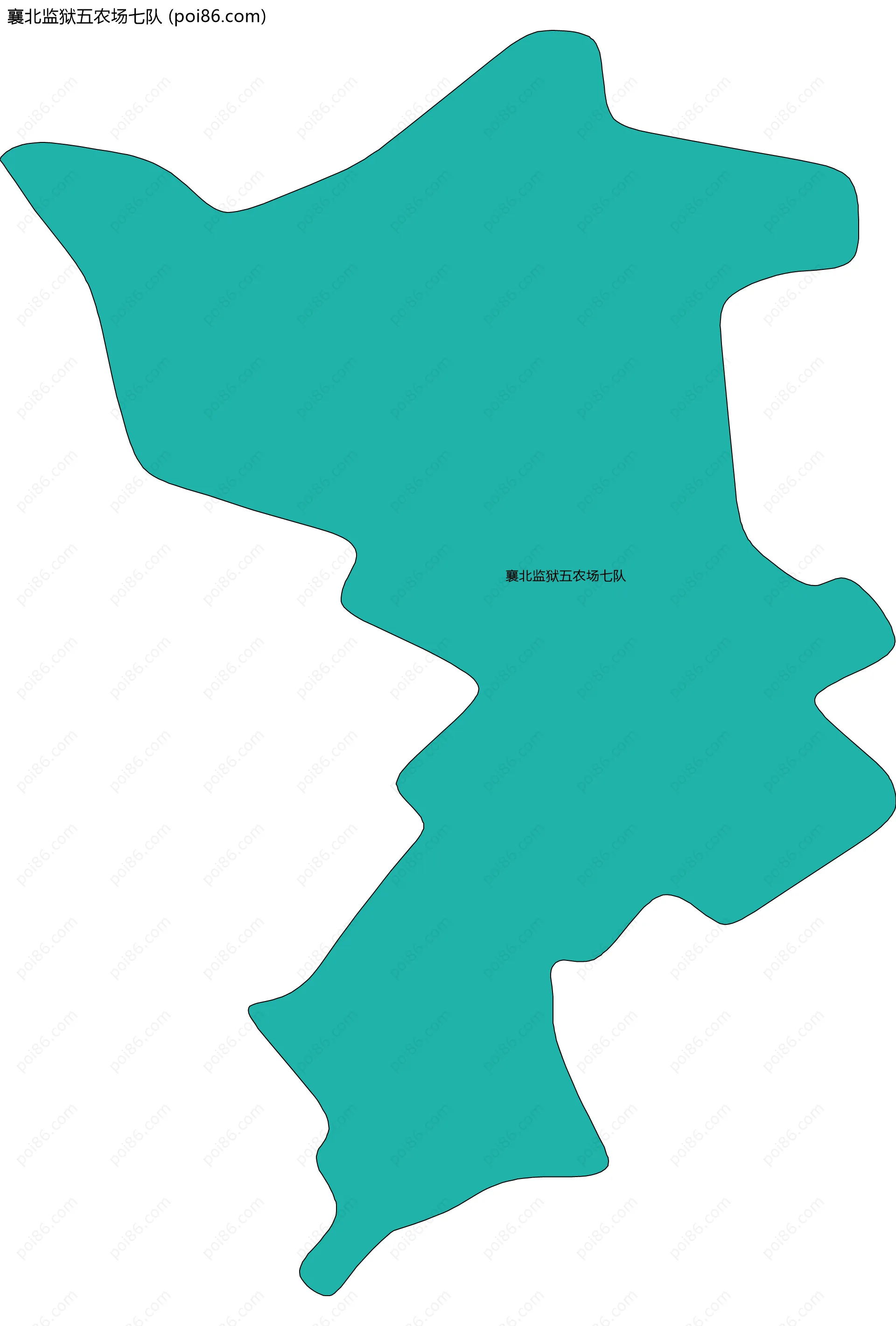 襄北监狱五农场七队边界地图