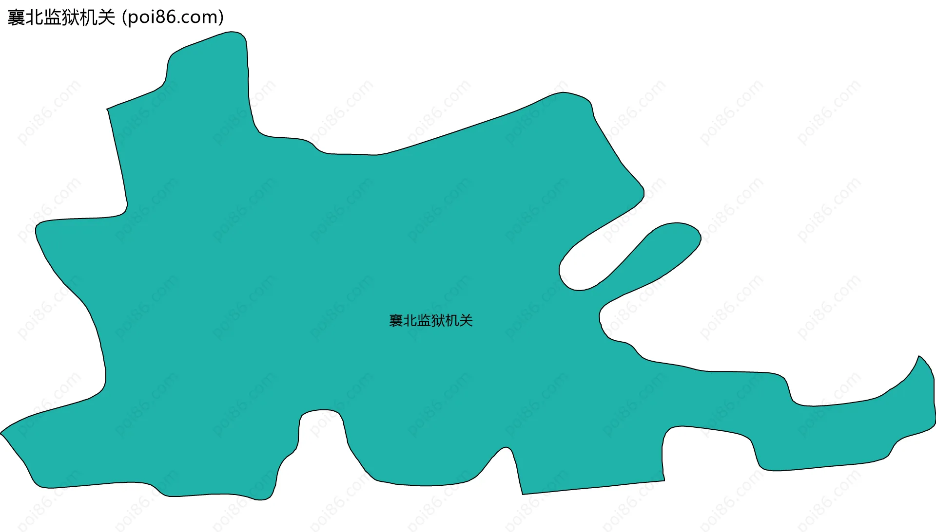 襄北监狱机关边界地图