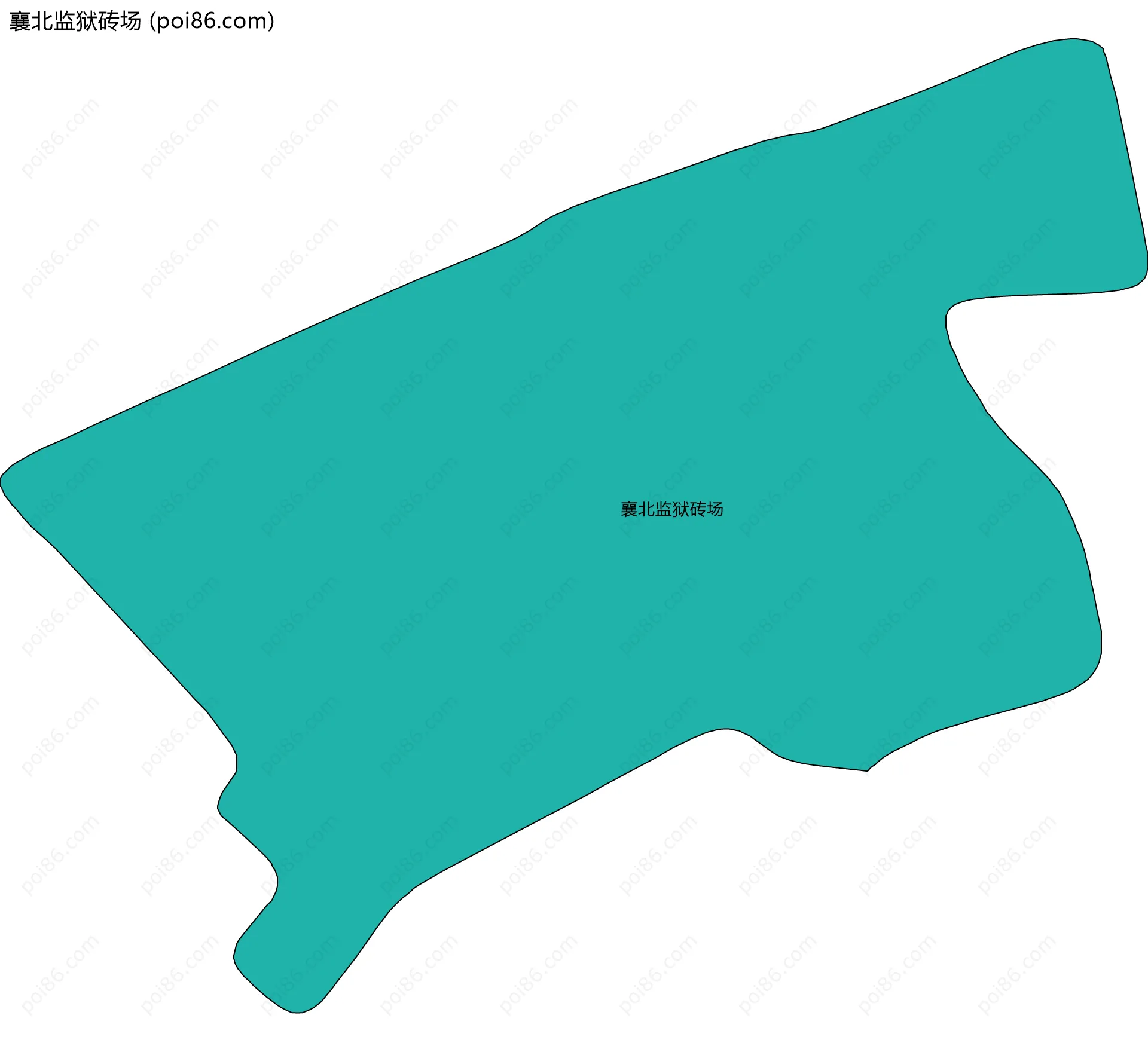 襄北监狱砖场边界地图