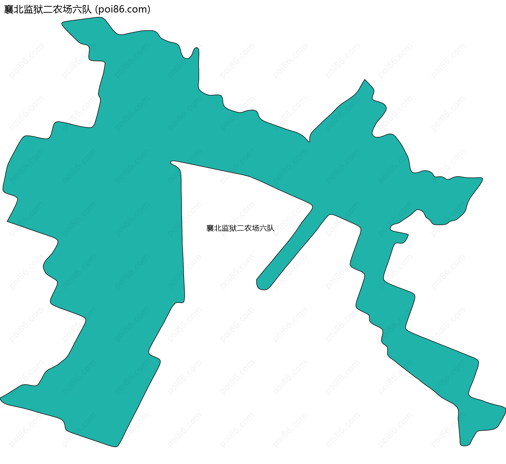 襄北监狱二农场六队边界地图