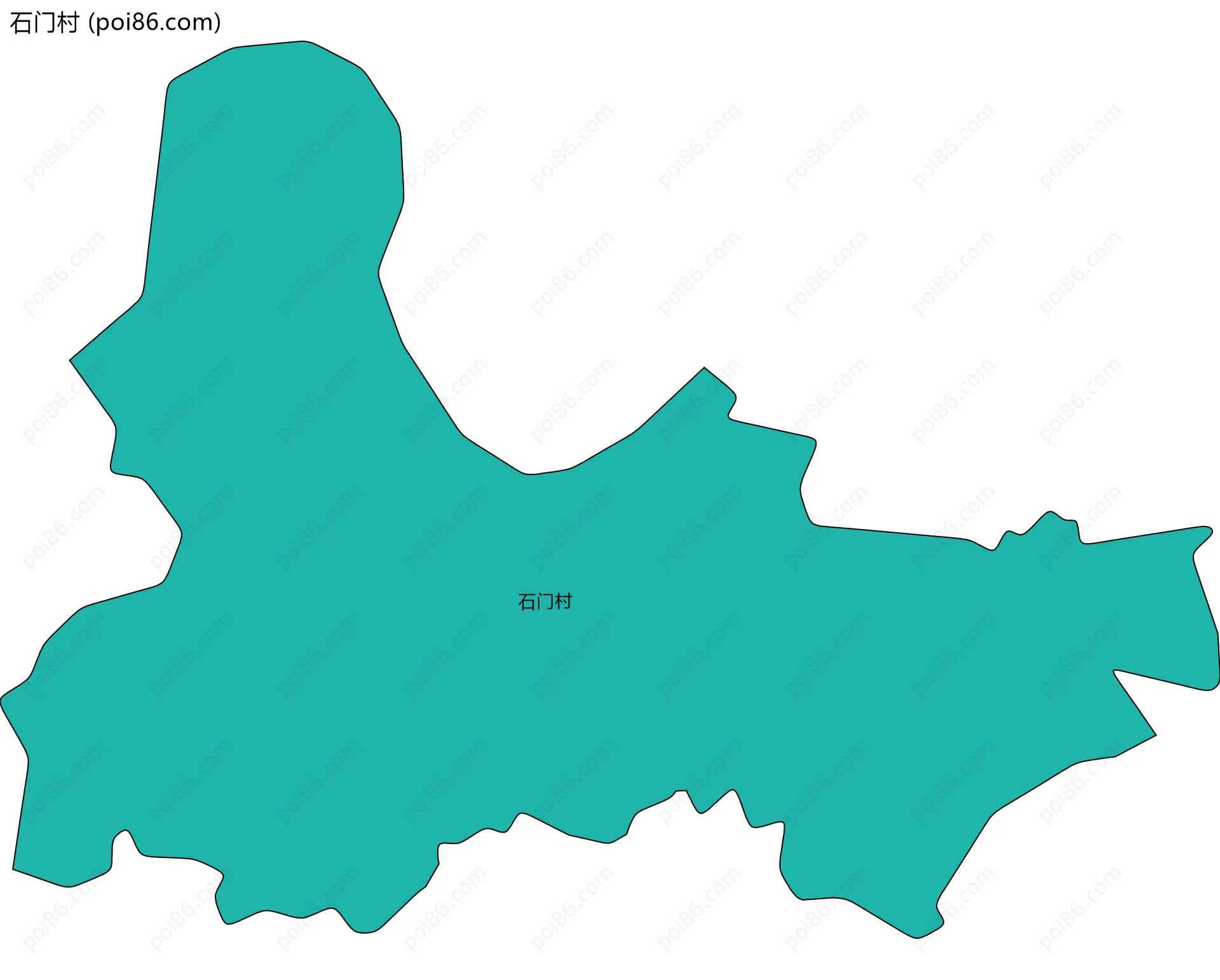 石门村边界地图