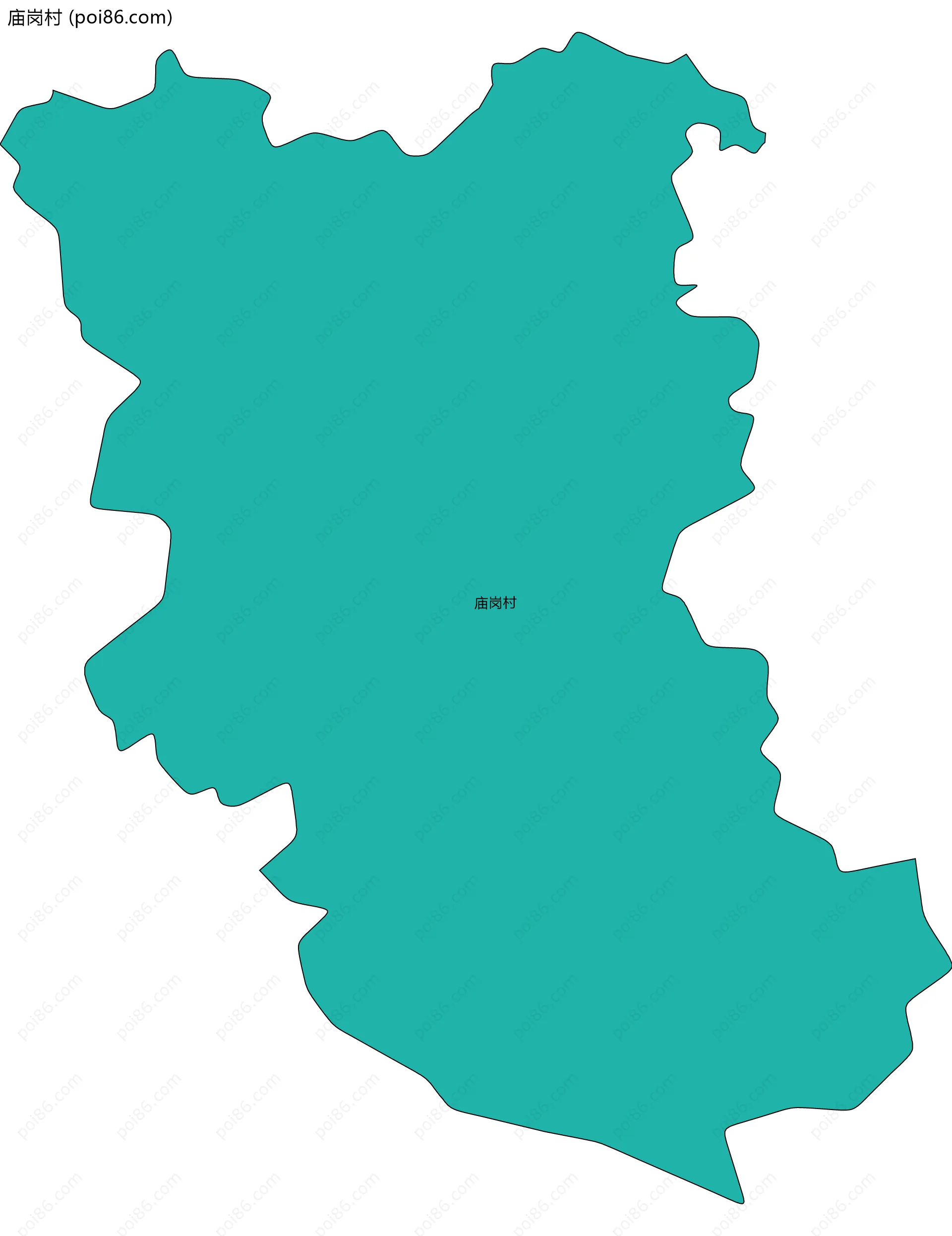 庙岗村边界地图