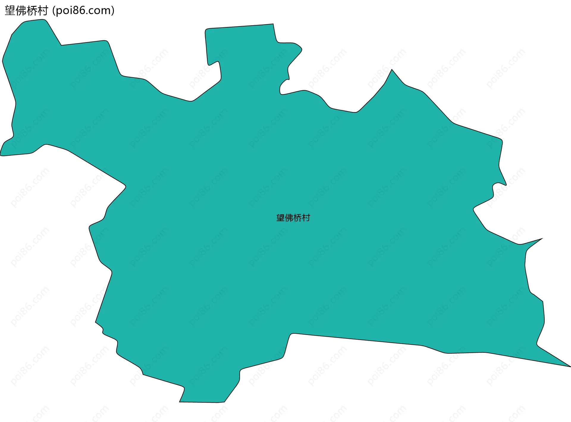 望佛桥村边界地图