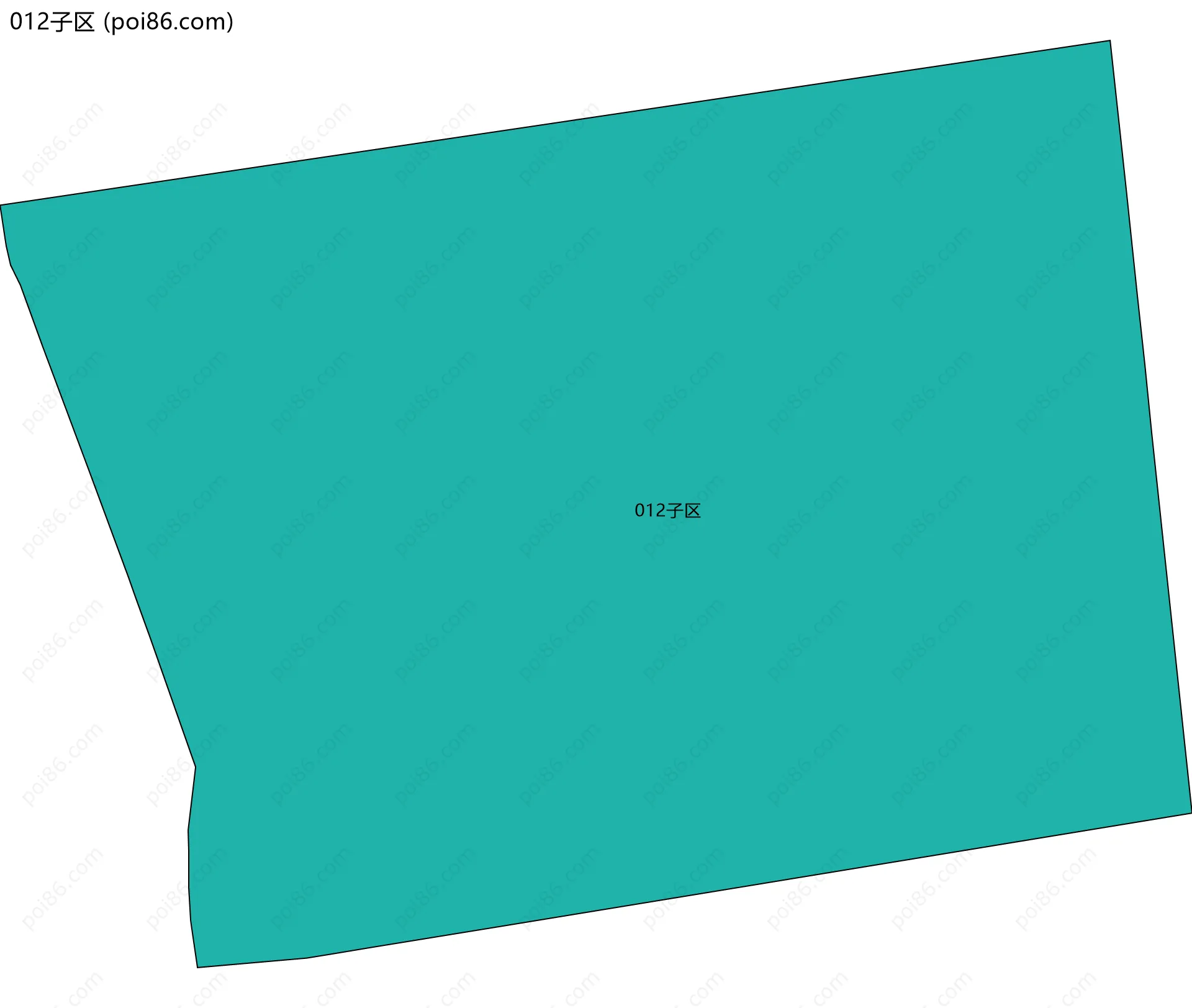 012子区边界地图