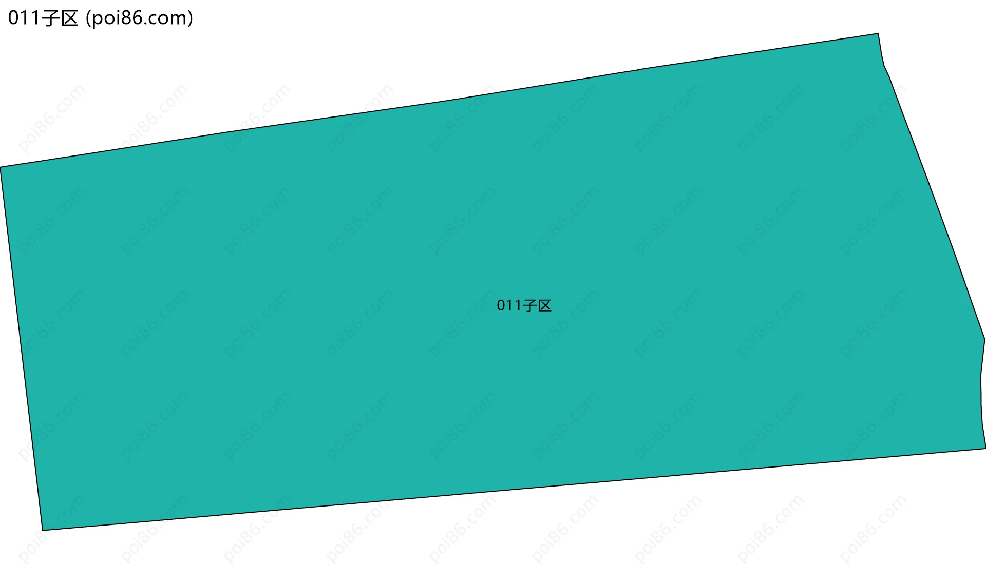 011子区边界地图