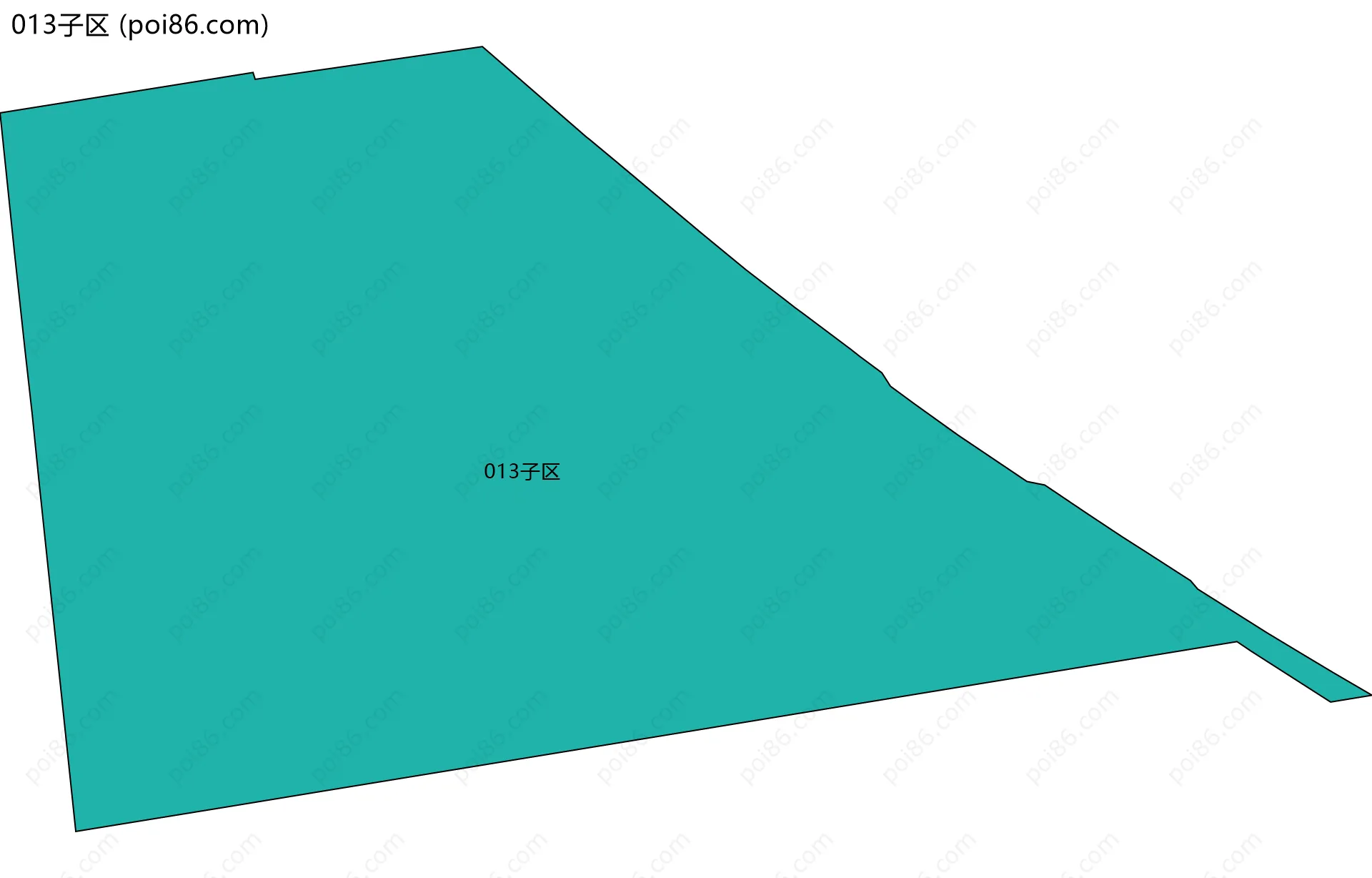 013子区边界地图
