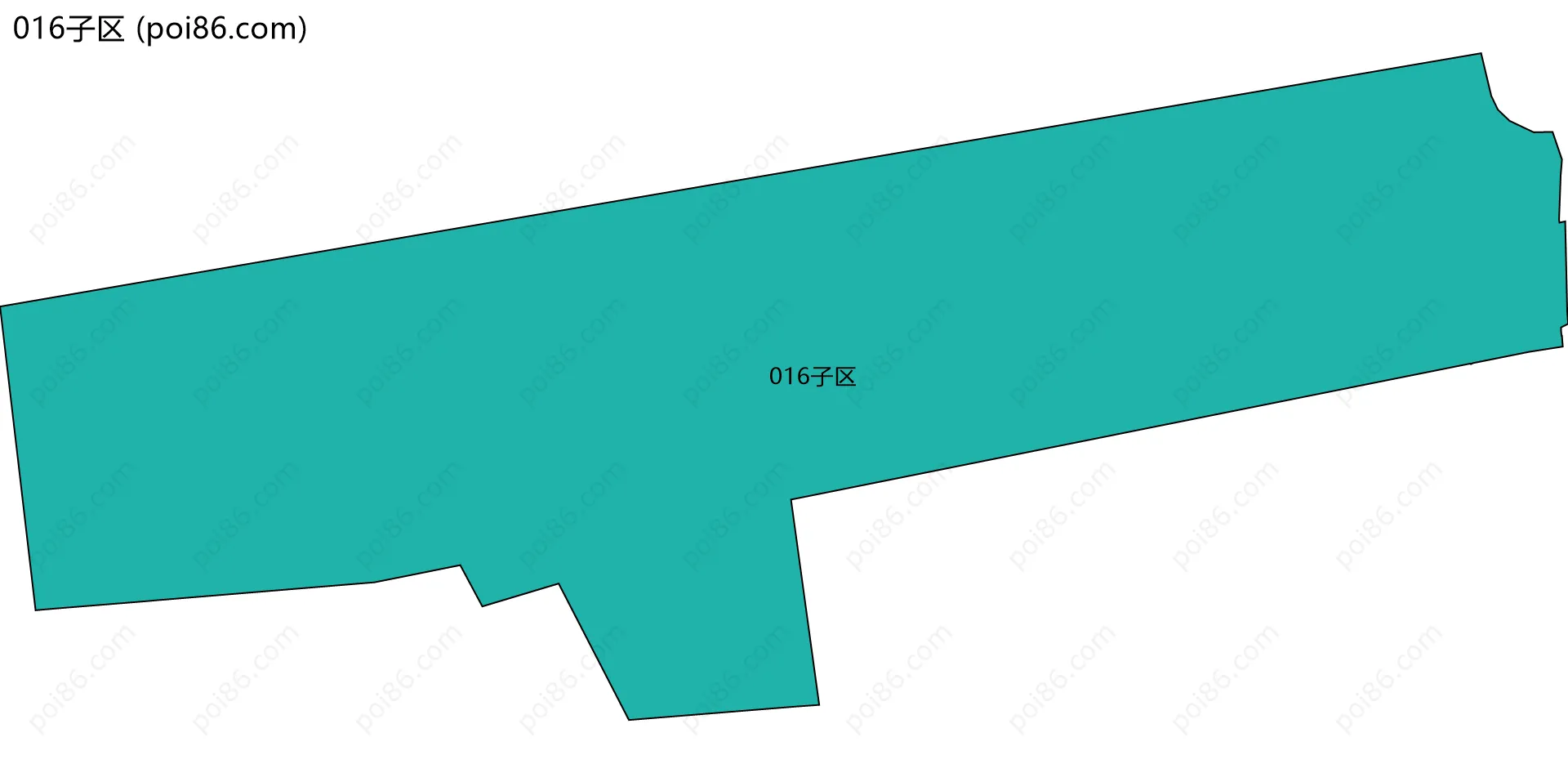 016子区边界地图