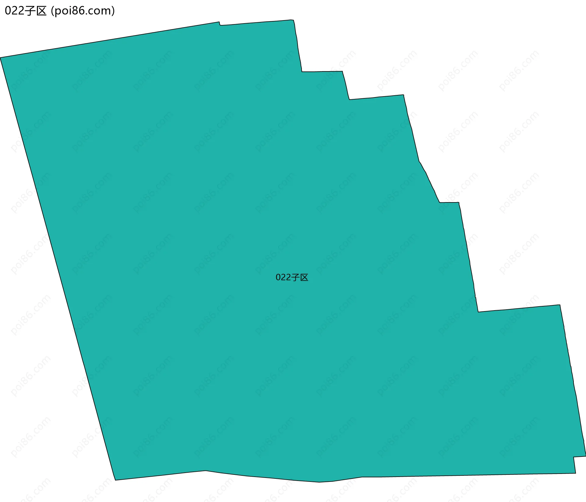 022子区边界地图