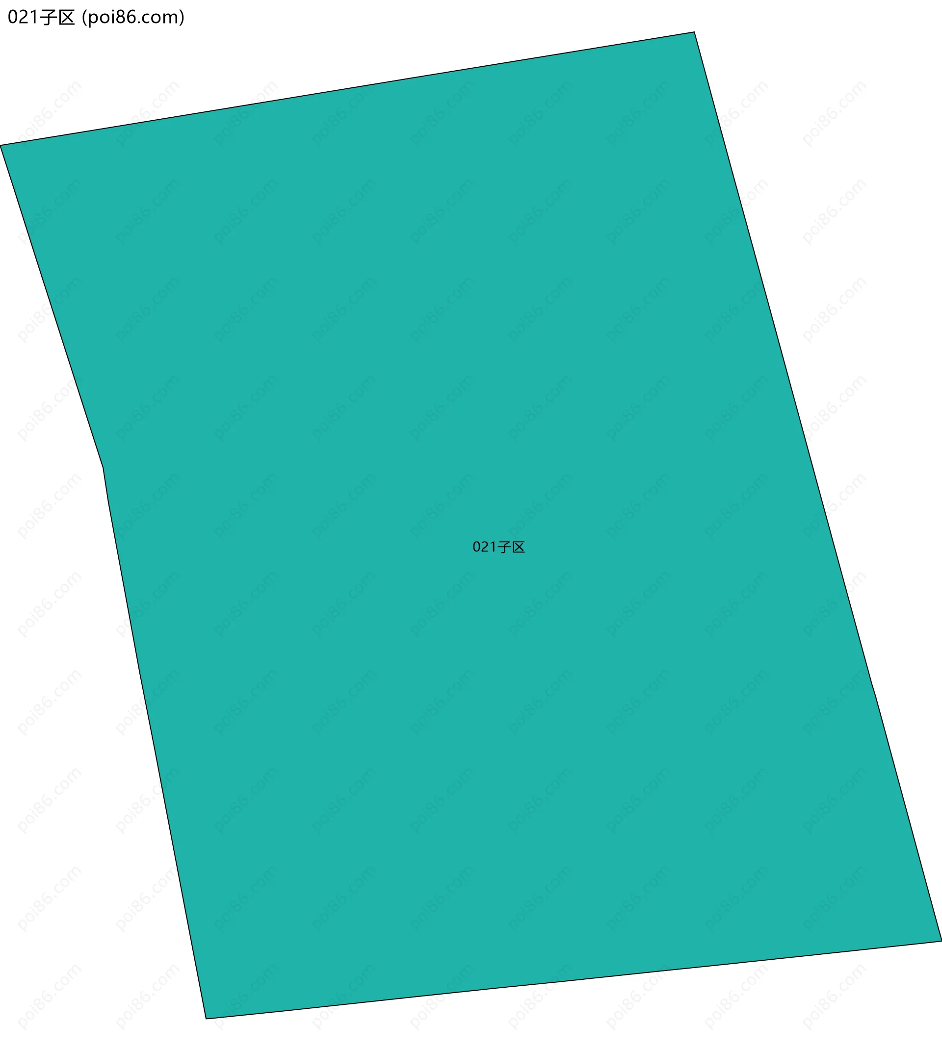 021子区边界地图